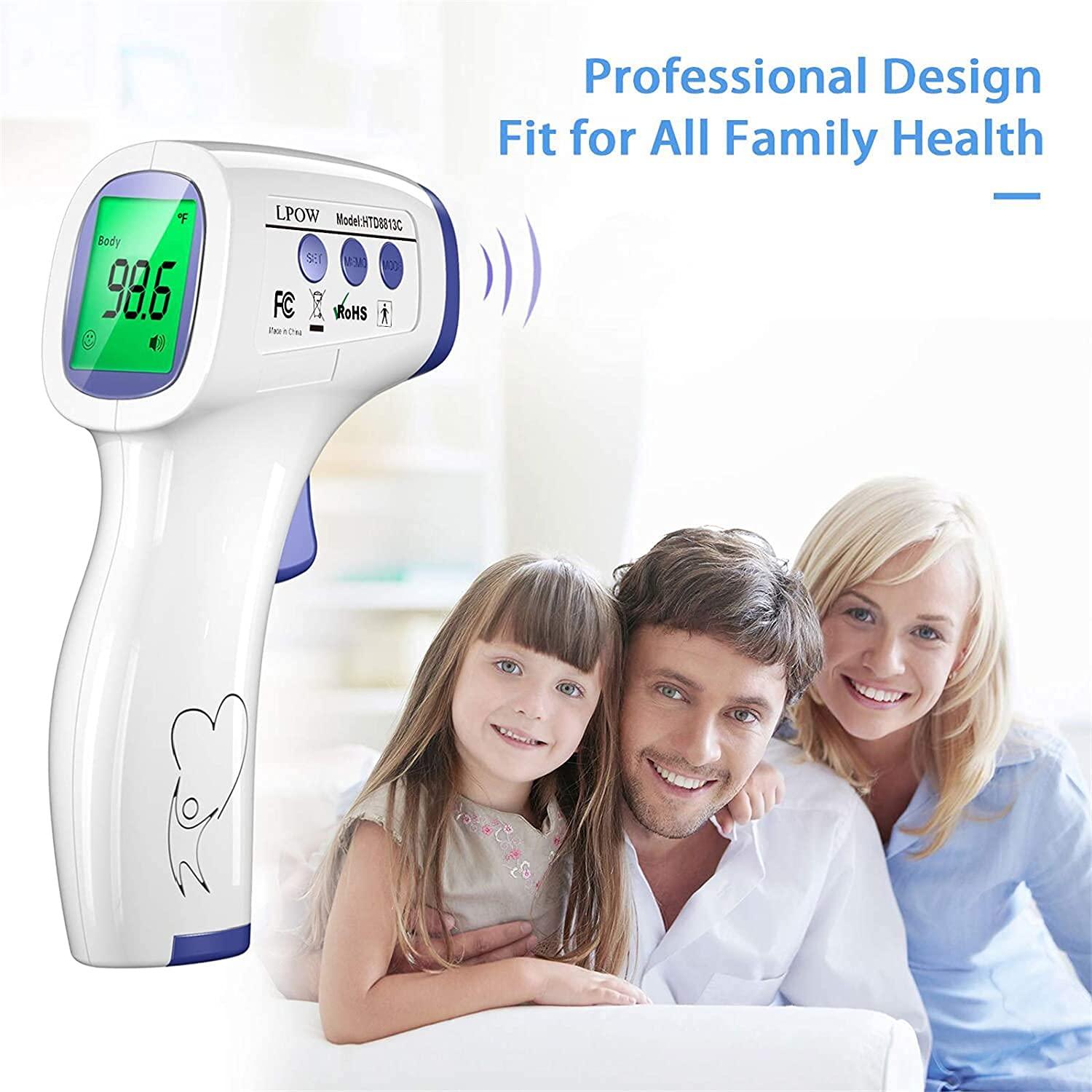 Buy LPOW Forehead Thermometer 2 in 1 Dual Mode for Adults Accurate & Fast