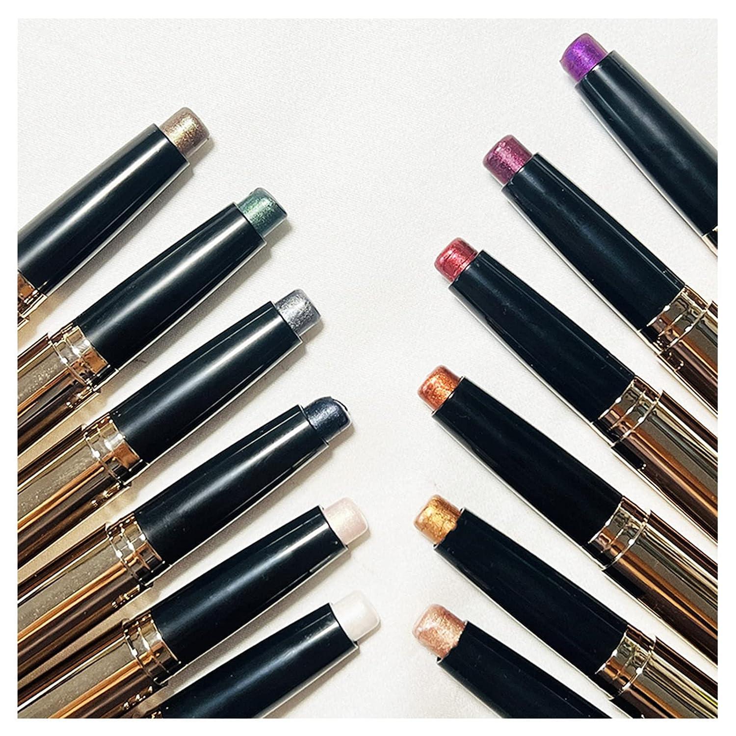 Cream Eyeshadow Stick 2in1 Eye Shadow Pencil Crayon with Smudger