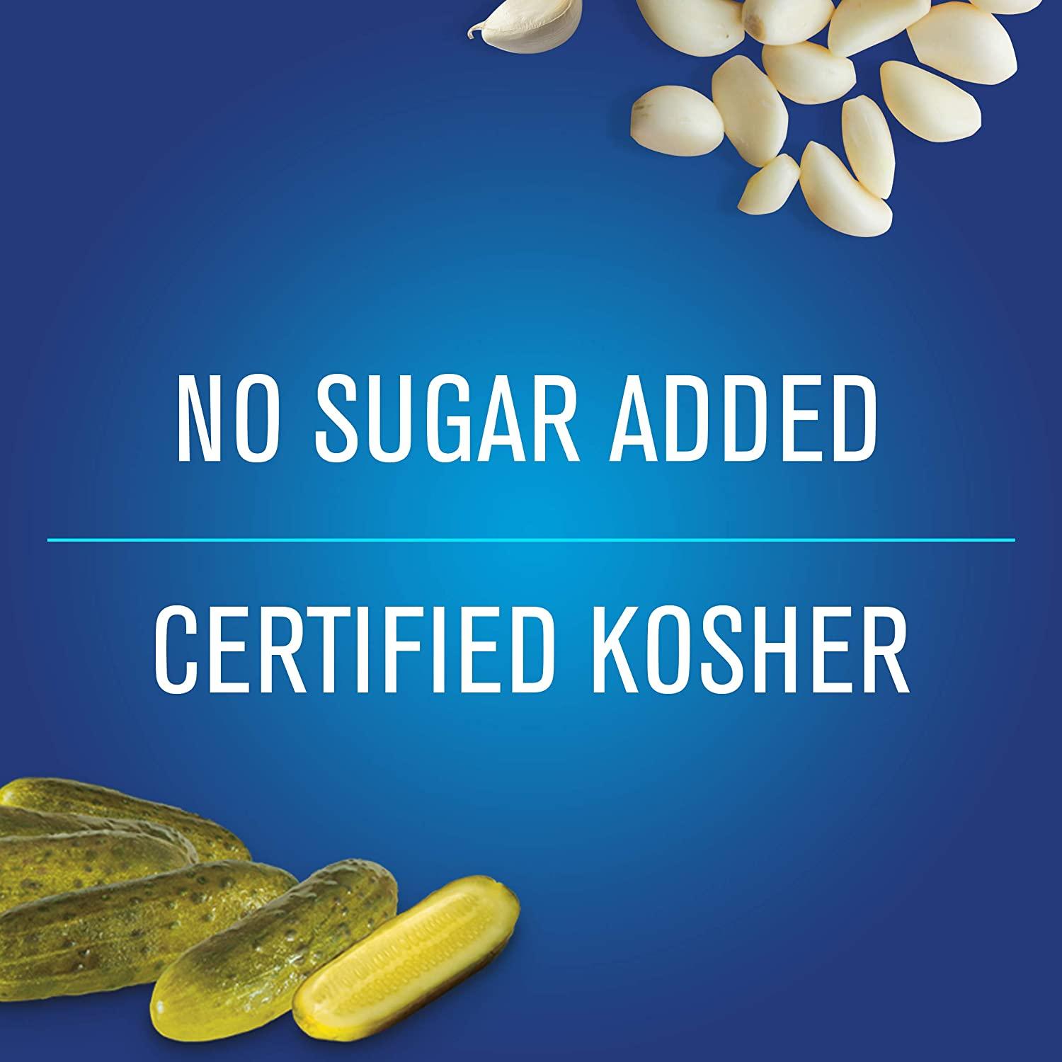 Vlasic No Sugar Added Bread and Butter Pickle Spears, Keto Friendly, 6 24 Ounce (Pack of 6) No