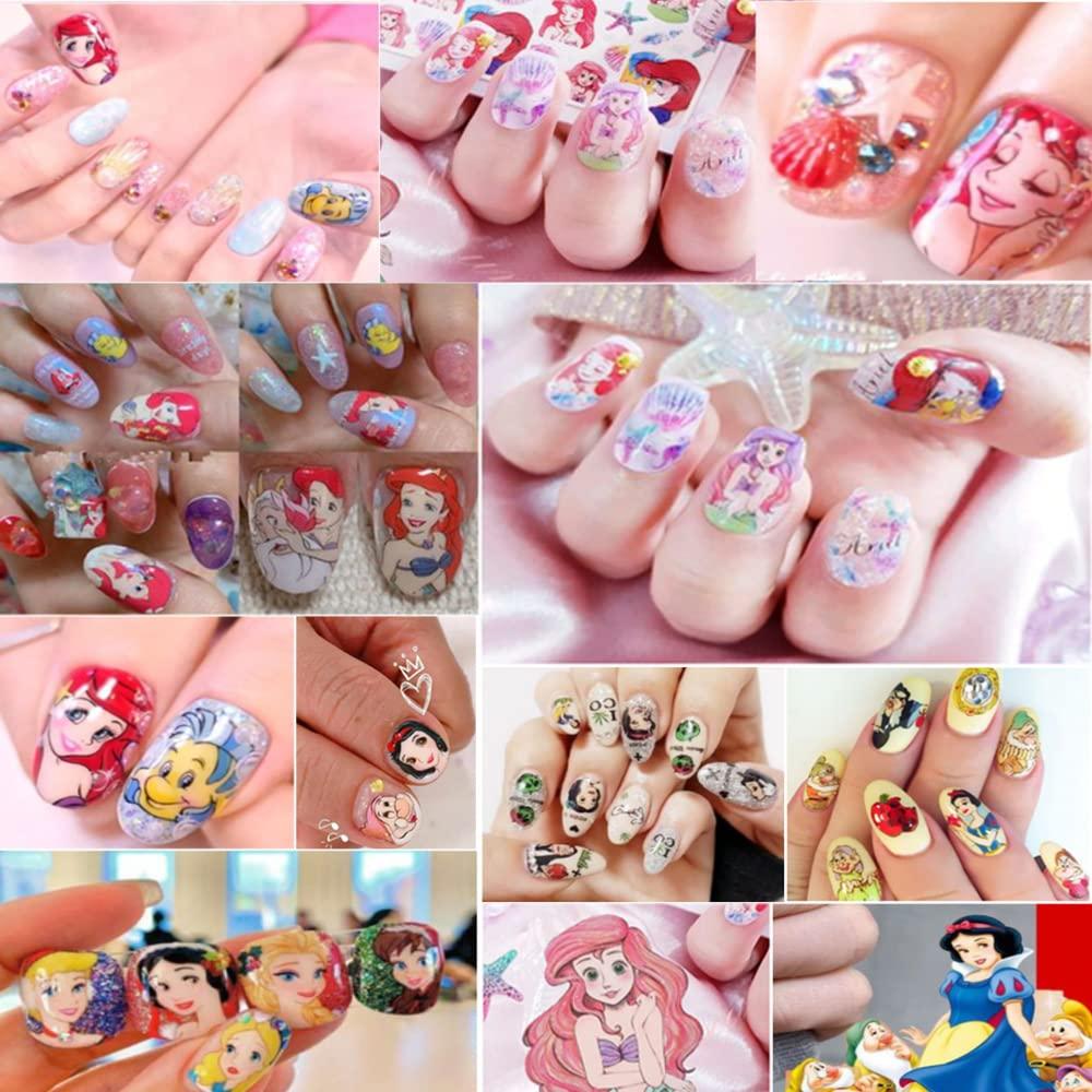 Amazon.com: Cute Nail Stickers Cartoon Nail Art Decals 3D Self Adhesive  Cute Anime Nail Sticker Nail Decoration for Girls Kids Women Manicure Tips  Decoration Supplies (6 Sheets) : Beauty & Personal Care