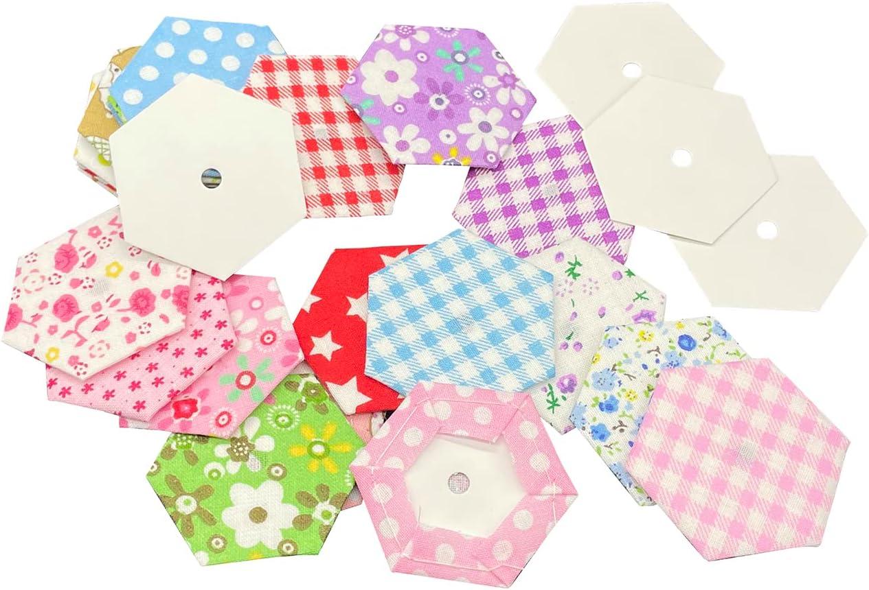 SEWACC 200pcs Patchwork Quilted Cardboard Hexagon Stencil English Paper  Piecing Paper Piecing Paper Cardboard Tools Paper Patchwork Template  Quilting