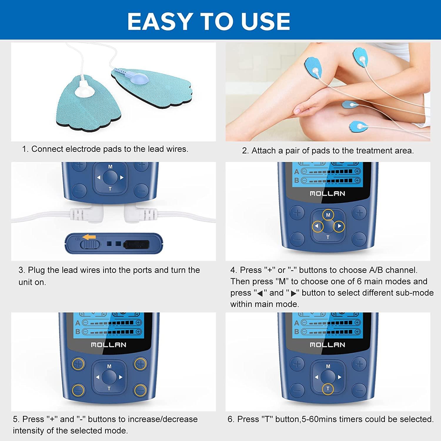 Tech Care Tens Unit Pads All Sizes 5 Pairs of each sizes Pads For