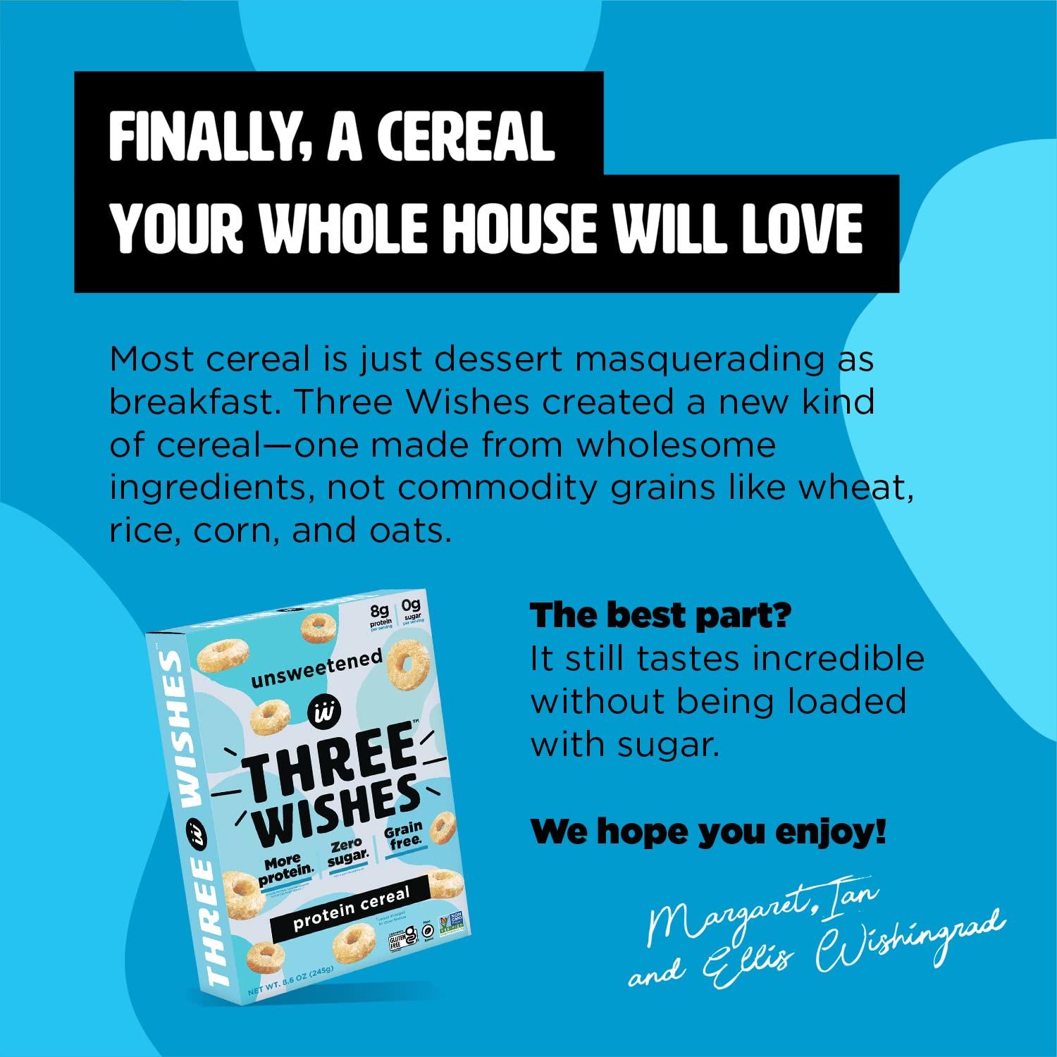 Three Wishes Grain Free Cereal by Three Wishes - Exclusive Offer at $7.99  on Netrition