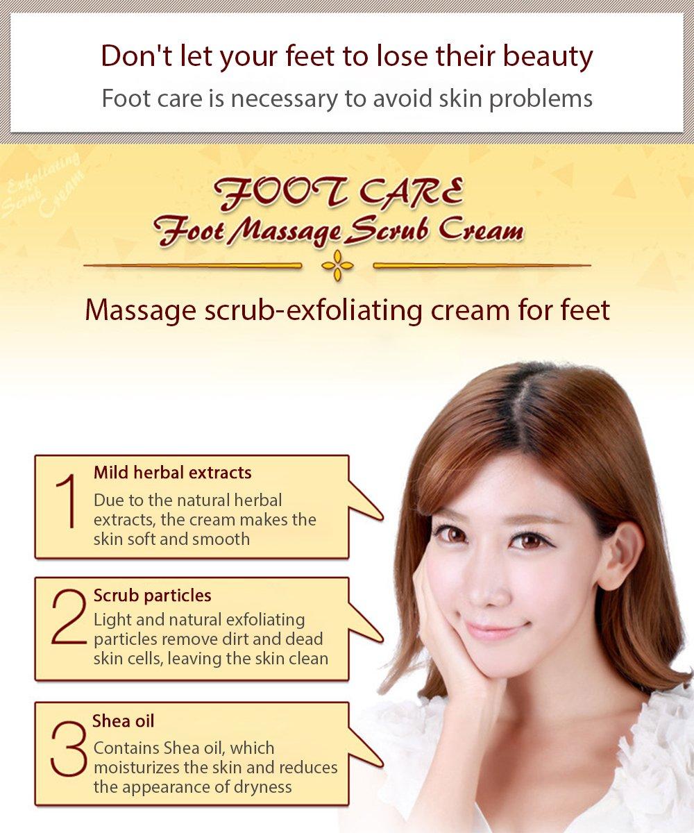 BIOAQUA Foot Care Herbal Massage ScrubExfoliating Cream Cleansing