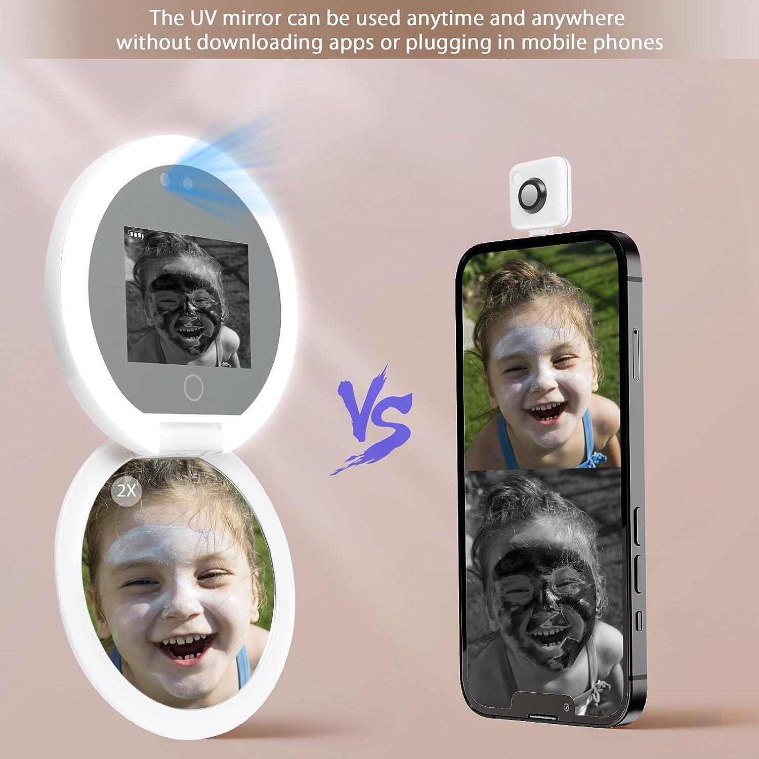 Fenair Sunscreen Testing Mirror with UV Camera & Lights 2X