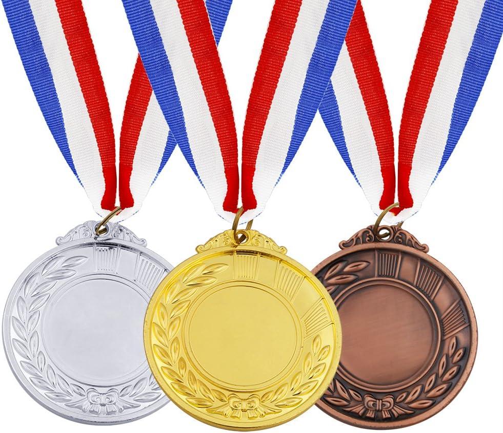 3 Styles Winner Award Medals Alloy Medals With Ribbon 1st 2nd 3rd Place Medals Metal Award Medals Gold Silver Bronze Award Medals Games Sports Competition