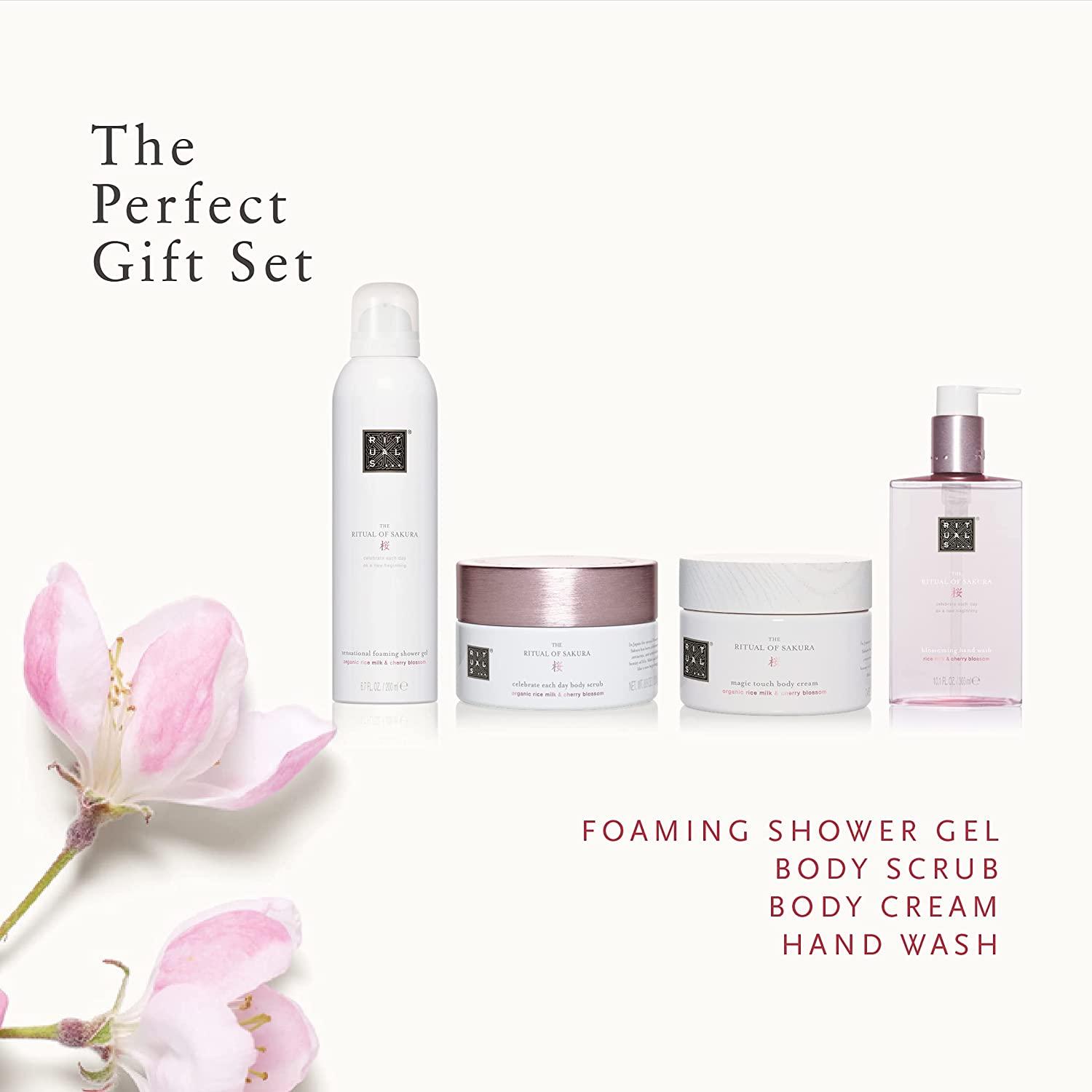 RITUALS Sakura Renewing Gift Set Foaming Shower Gel, Body Scrub, Body