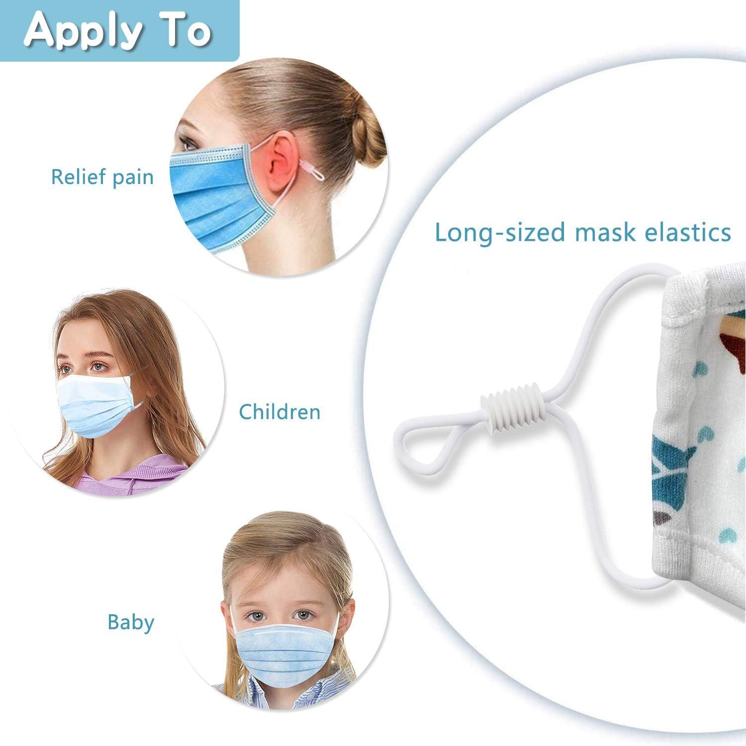 OCEANTREE Cord Locks for Mask Silicone Cord Stopper Earloop Toggles