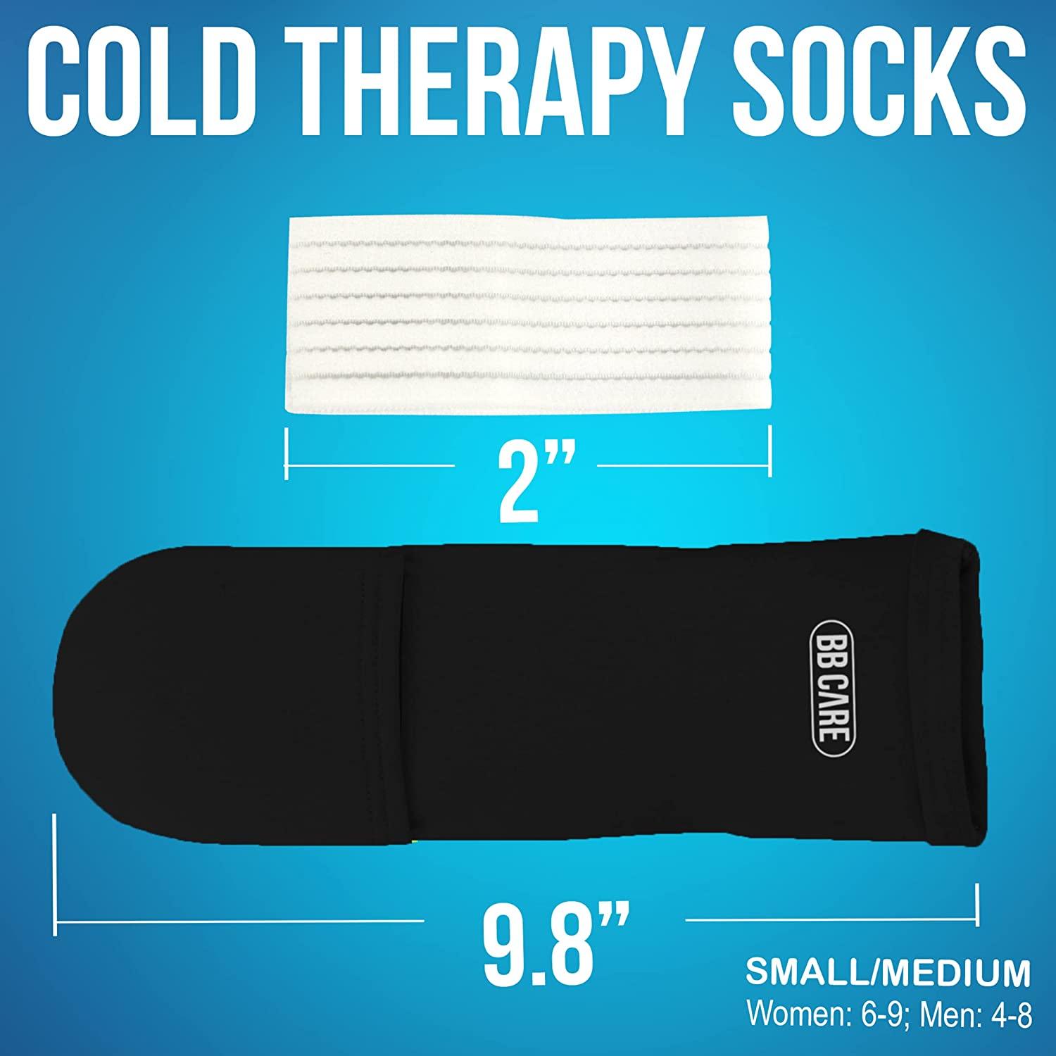 Premium Cold Therapy Socks with Compression Straps Ice Pack for