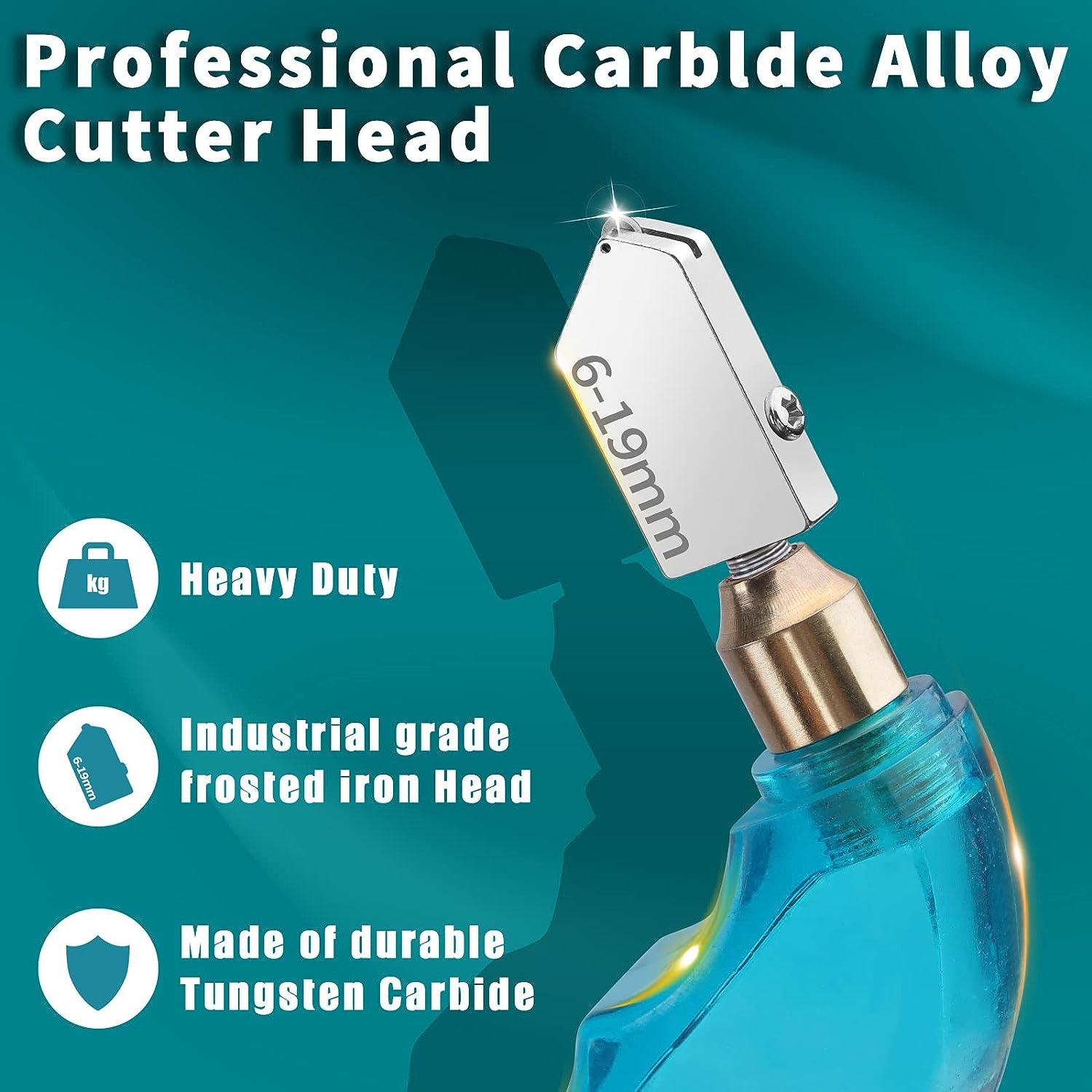 Professional Stained Glass Cutting Tool Pistol Grip Oil Feed Glass Cutter Cuts Windows, Mirrors and Oil Reservoir
