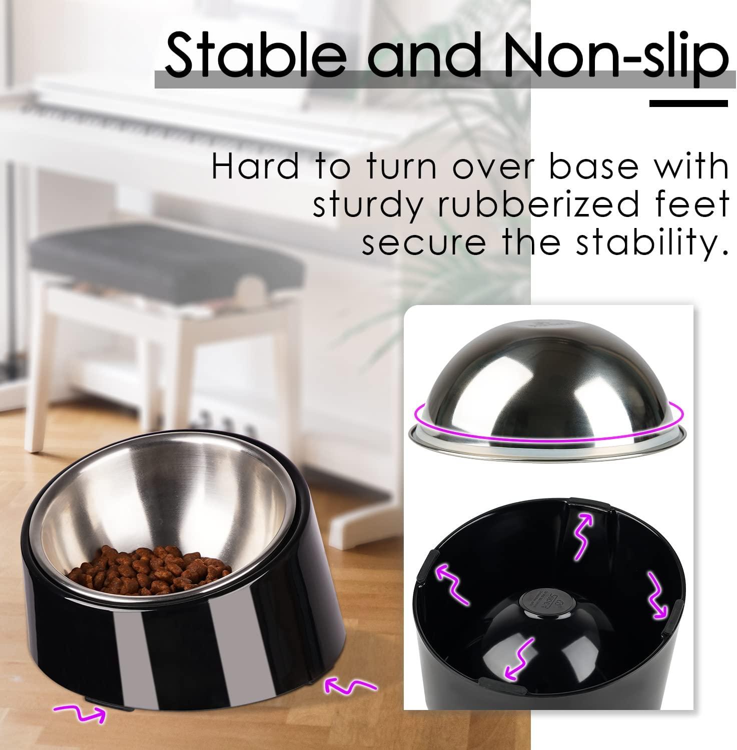 Elevated Dog Feeder - No Spill Dog Bowl - Reduce Neck Pressure | SuperDesign