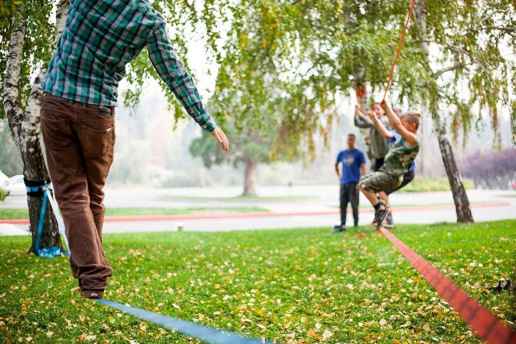 ZenMonkey Slackline Kit with Overhead Training Line, Arm Trainer, Tree ...