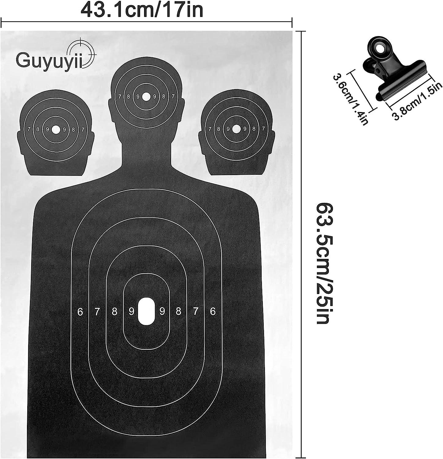 Shooting Targets Paper 50 Sheets 17x25 in Silhouette Design