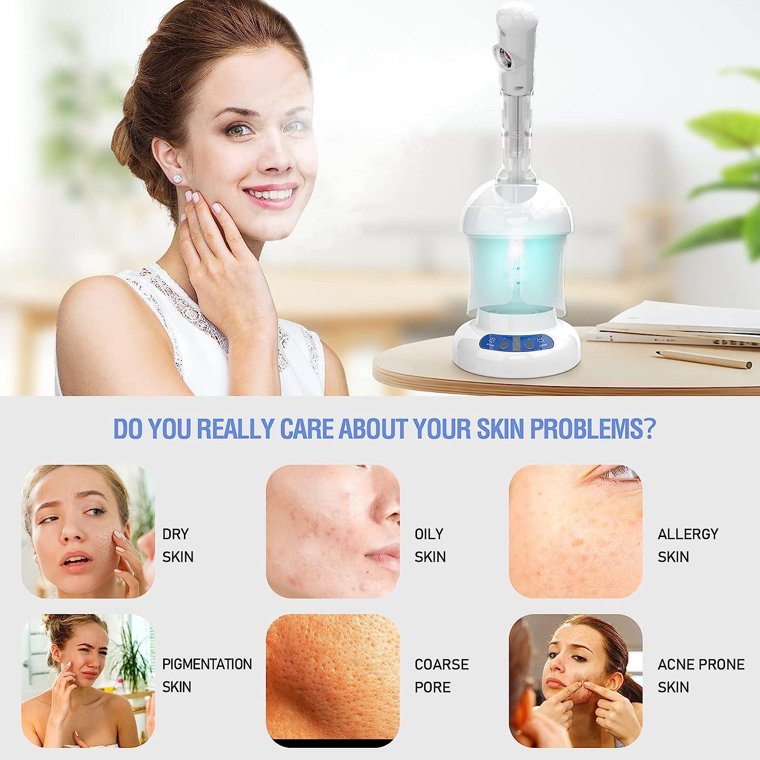 Kingsteam Facial Steamer with Extendable Arm Professional Nano Ionic