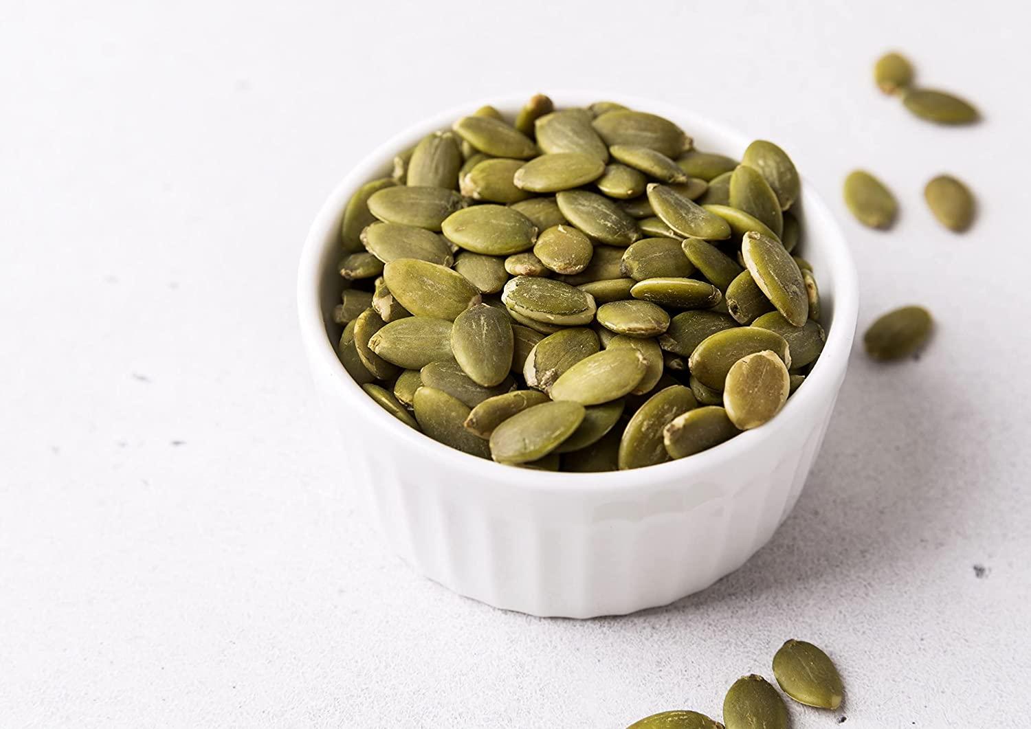 Organic Dry Roasted Pumpkin Seed Kernels with Himalayan Salt 8 oz Non