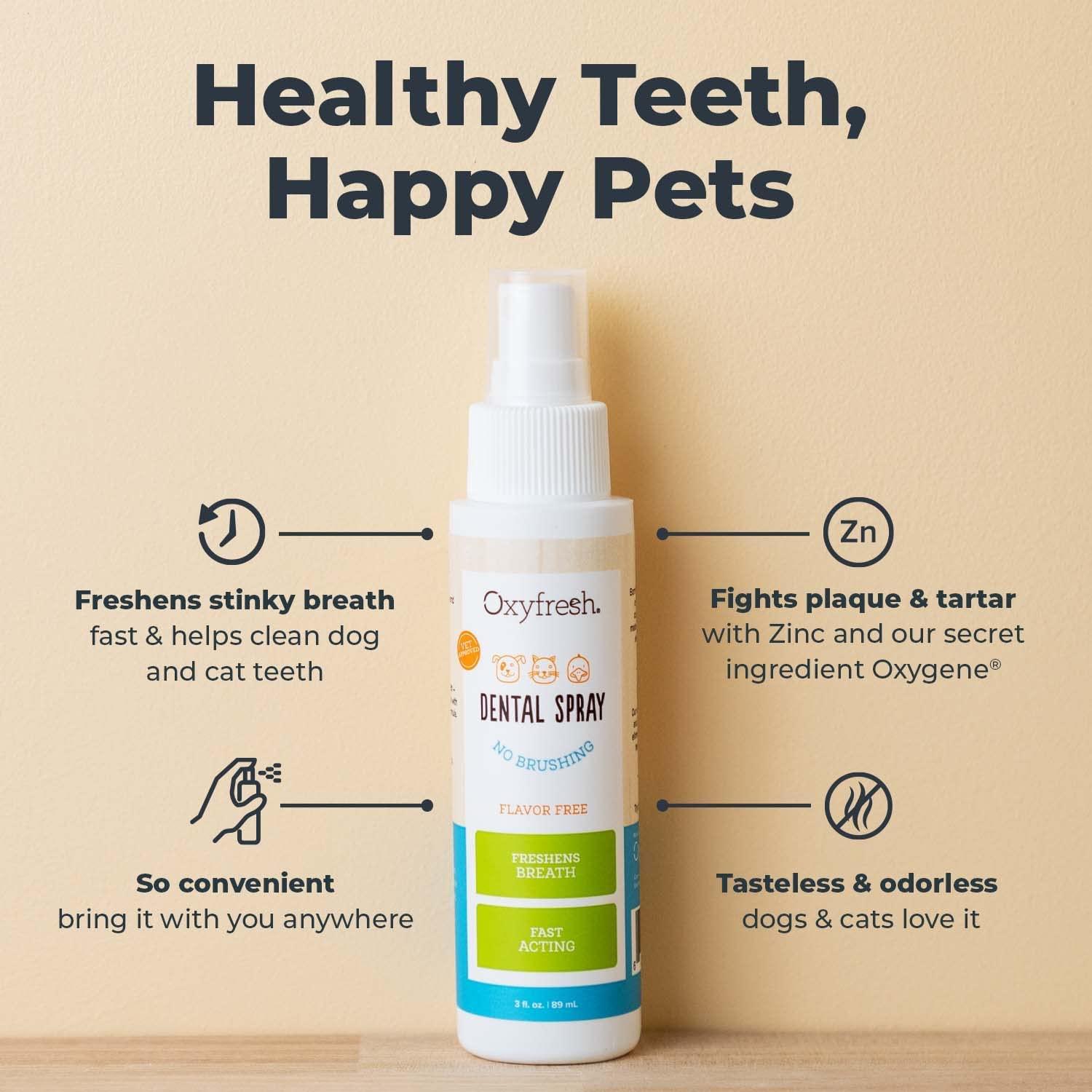 Natural Pet Dental Spray Pet Breath Spray Plaque Tartar No