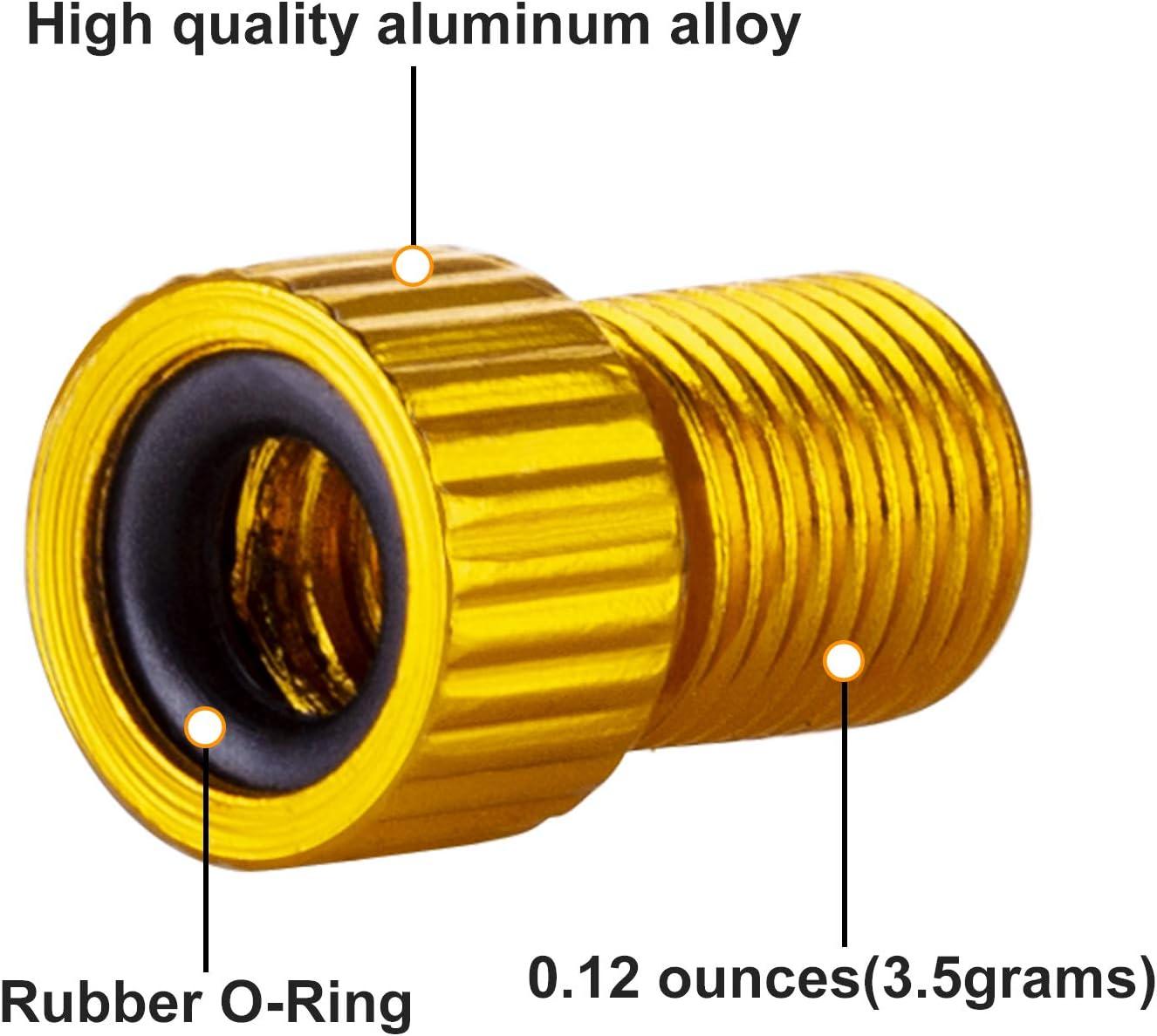 Presta to Schrader Valve Adapter 10PCS for Bike Tire Inflation HZJD