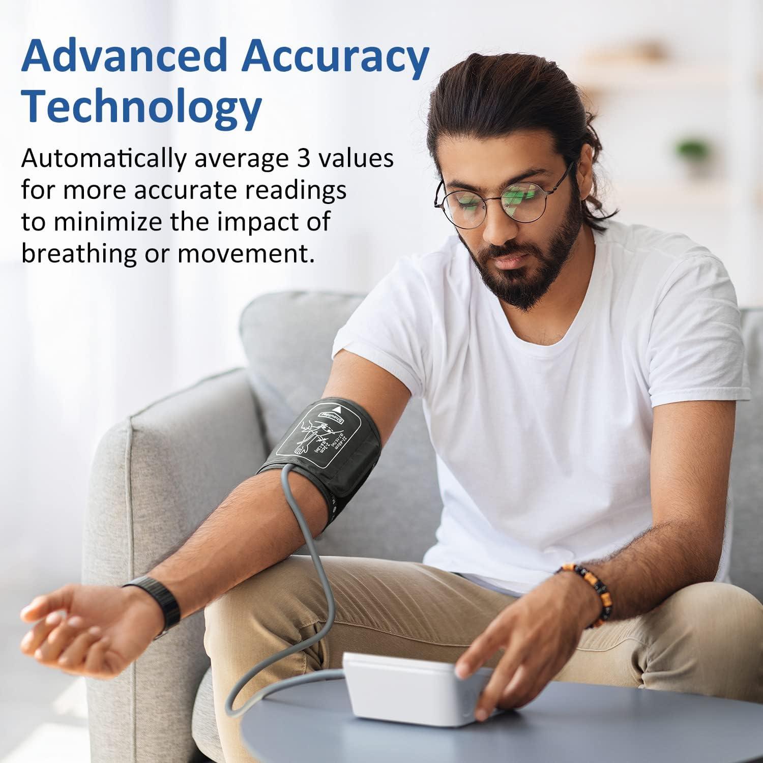 Blood Pressure Monitor, Mebak BP Machine Upper Arm Cuff,Automatic Digital  High Blood Pressure Monitor for Home Use, Pulse Rate Monitoring
