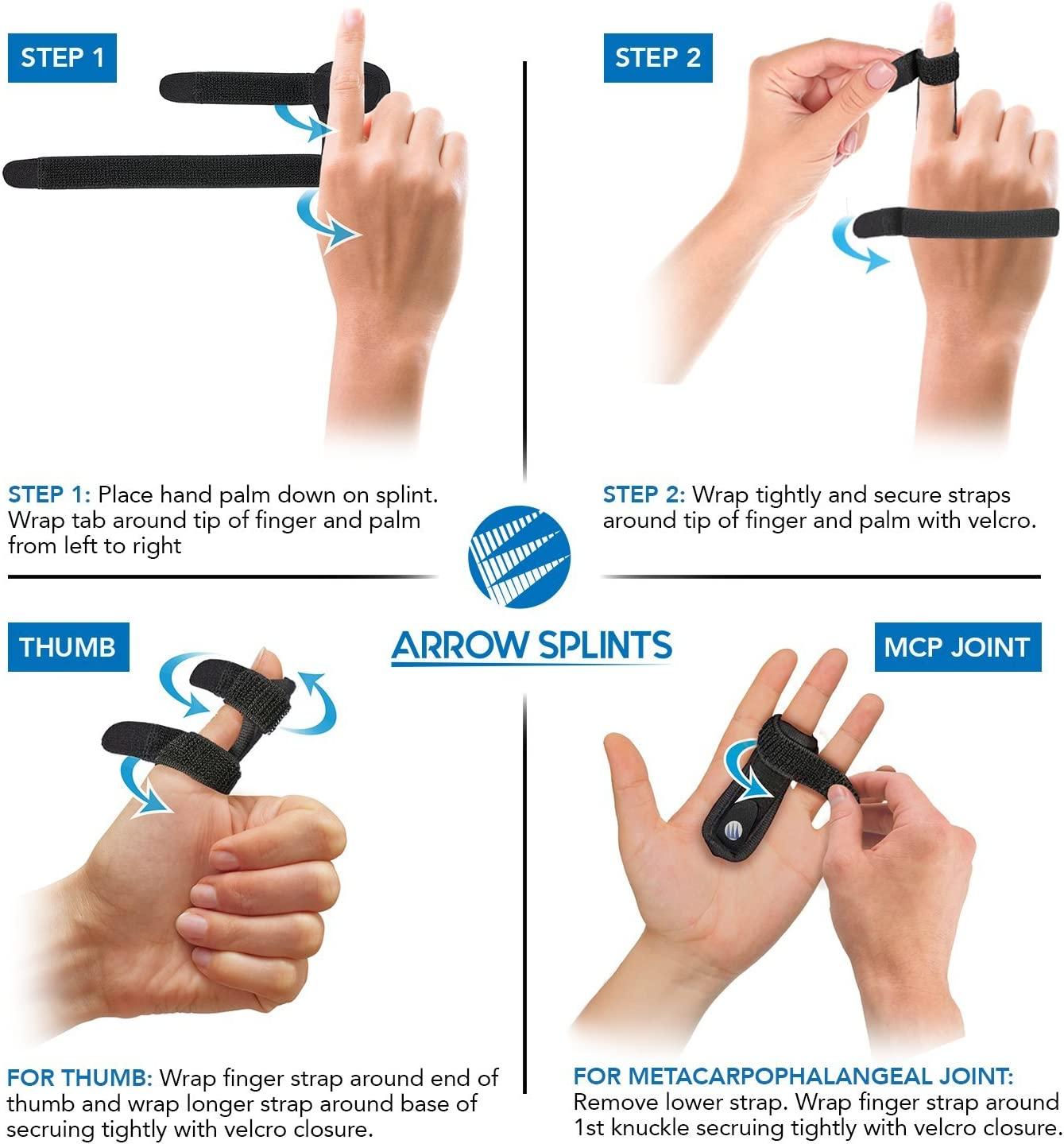 Arrow Splints Mallet Finger Splint Trigger Finger Brace fits Pinky