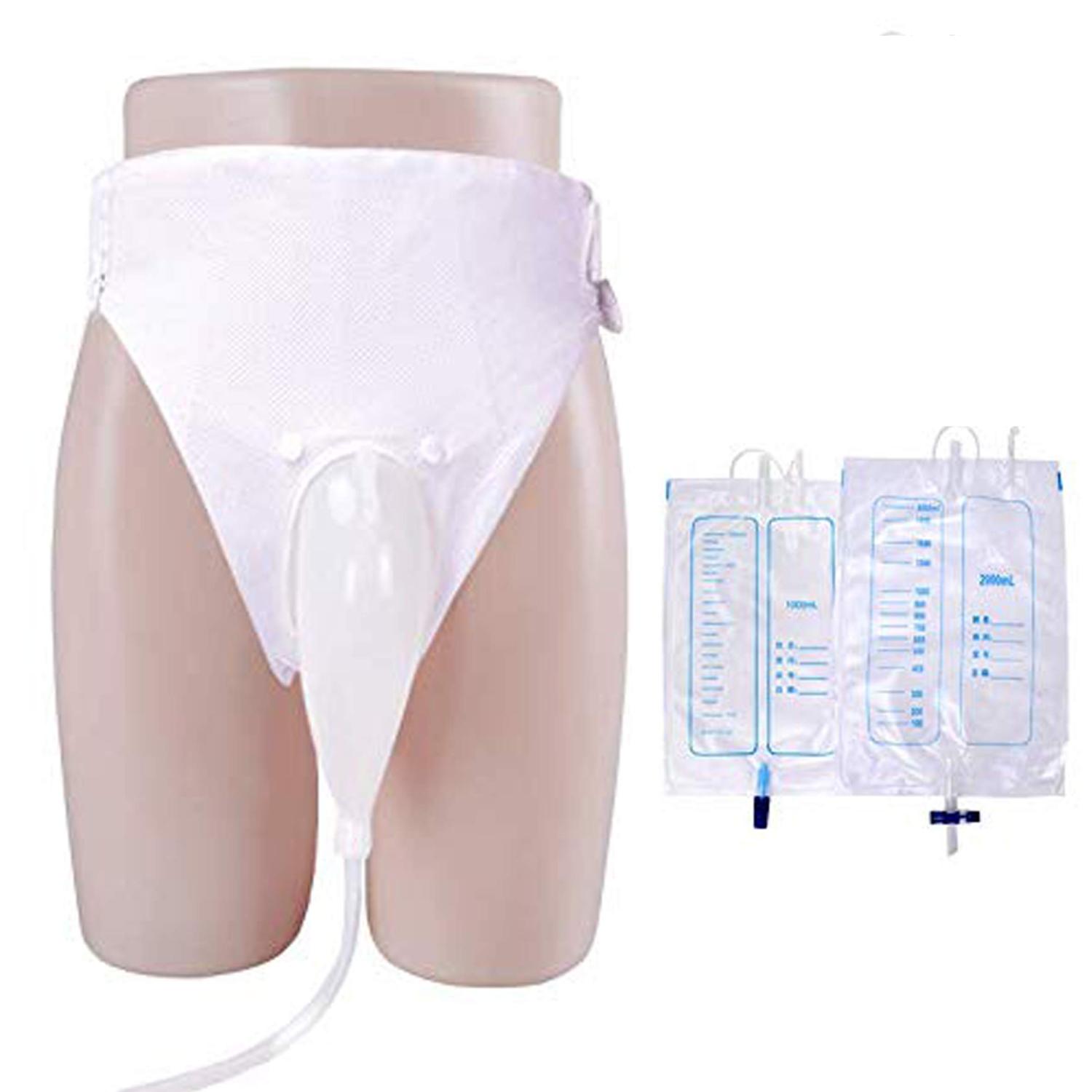VOCA Male Wearable Urine Bag System 2000mL Portable & Reusable