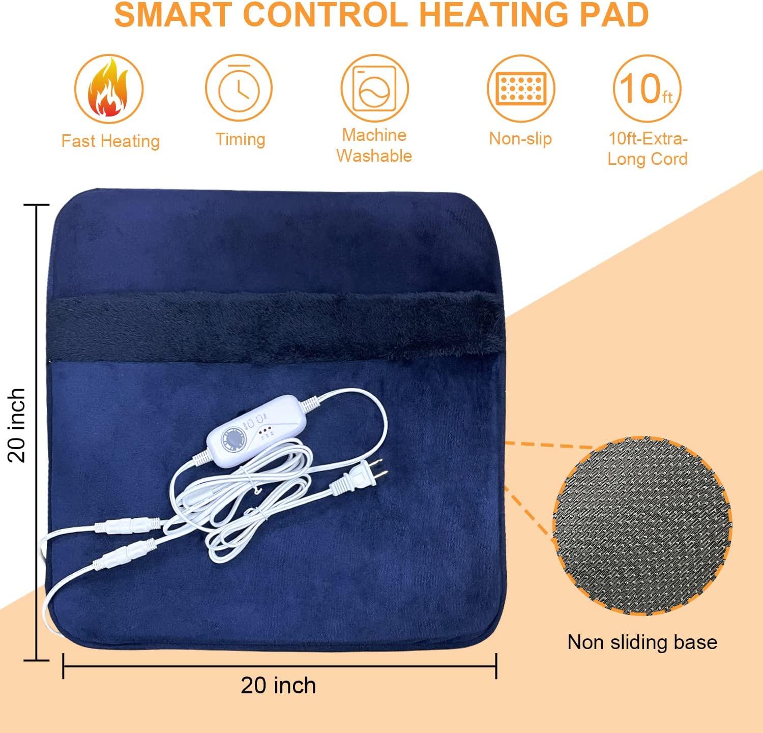 Double Sided Electric Foot Warmer for Men and Women with NonSlip &18H