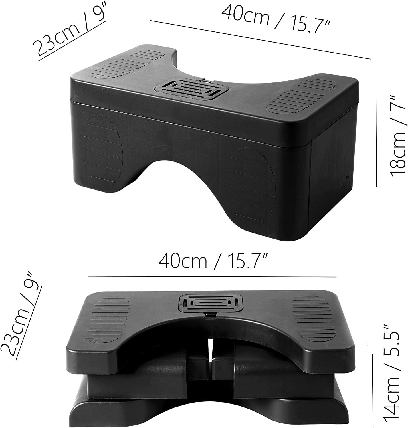EASICOZI Portable Bathroom Squat Stool Adjustable Height Squatting