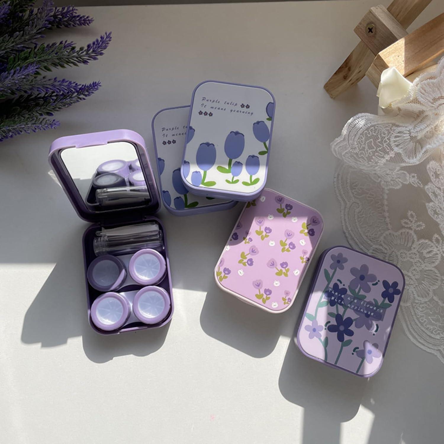 Agoneir Contact Lens Container Travel Set - Portable Storage Box