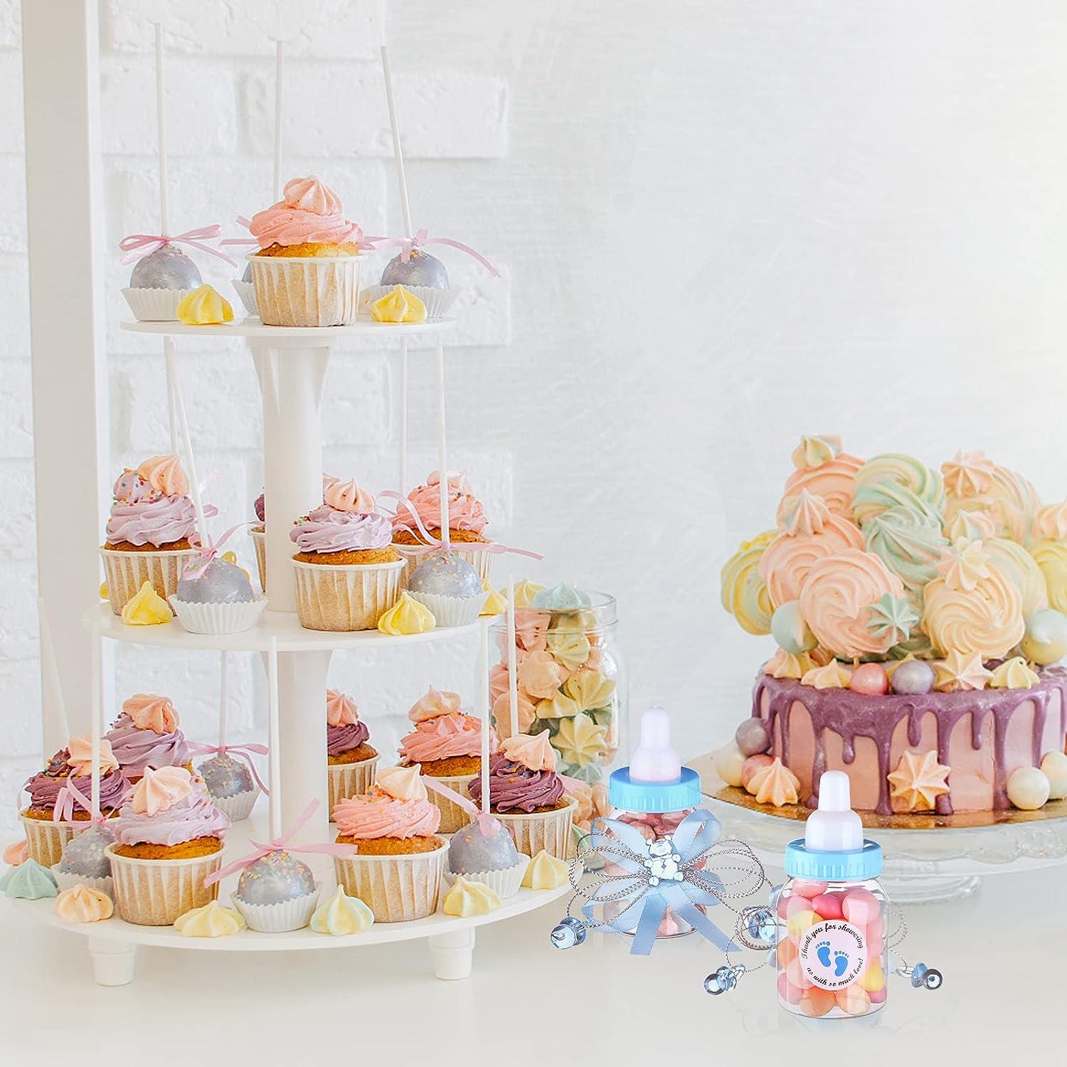 62 Pcs 3.5 Inch Baby Mini Milk Bottle Baby Shower Favor with 500