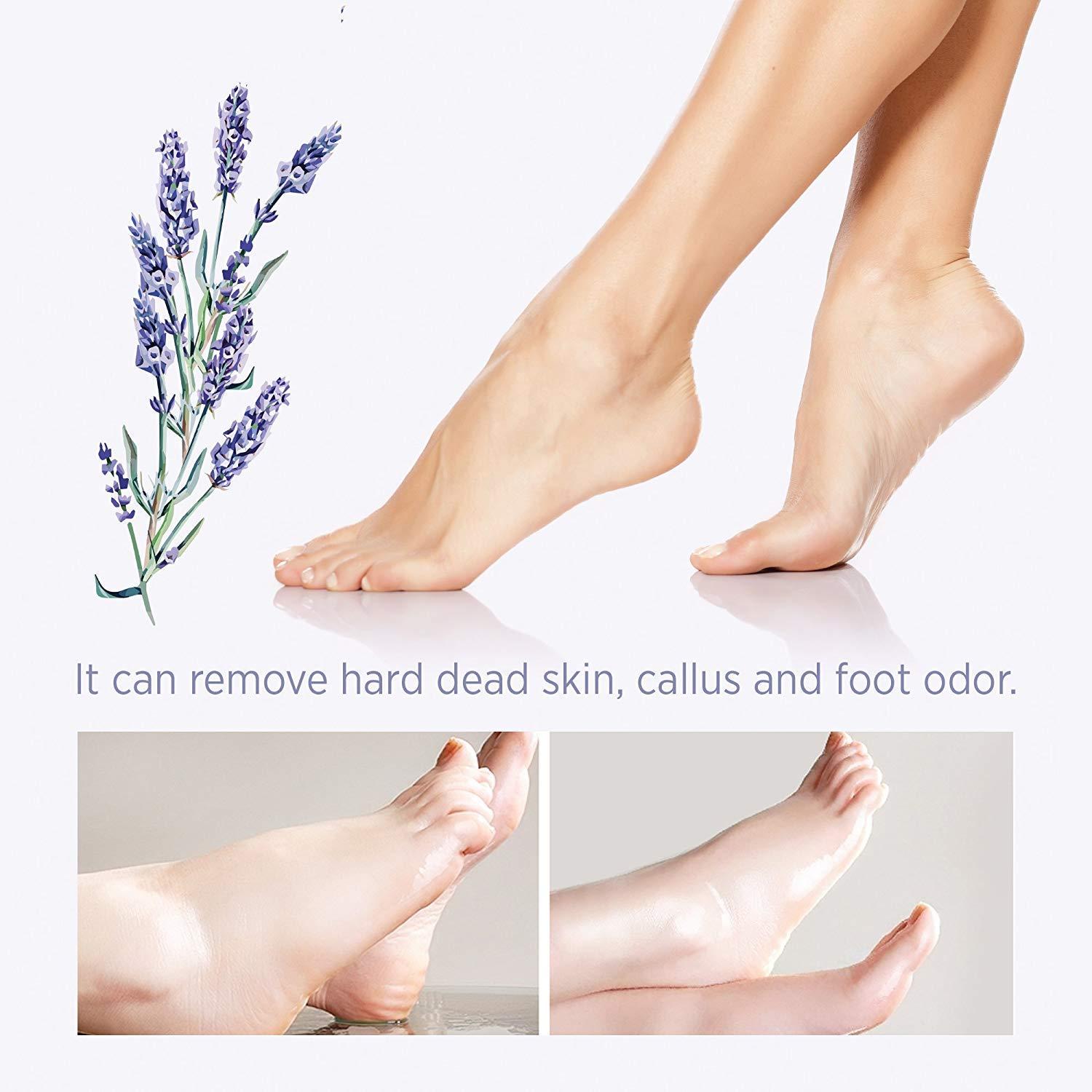 BEALUZ Lavender Foot Peel Mask 2 Pairs for Soft Feet in 12 Weeks