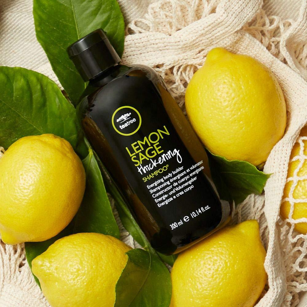 Tea Tree Lemon Sage Thickening Shampoo Builds Body Boosts Volume For