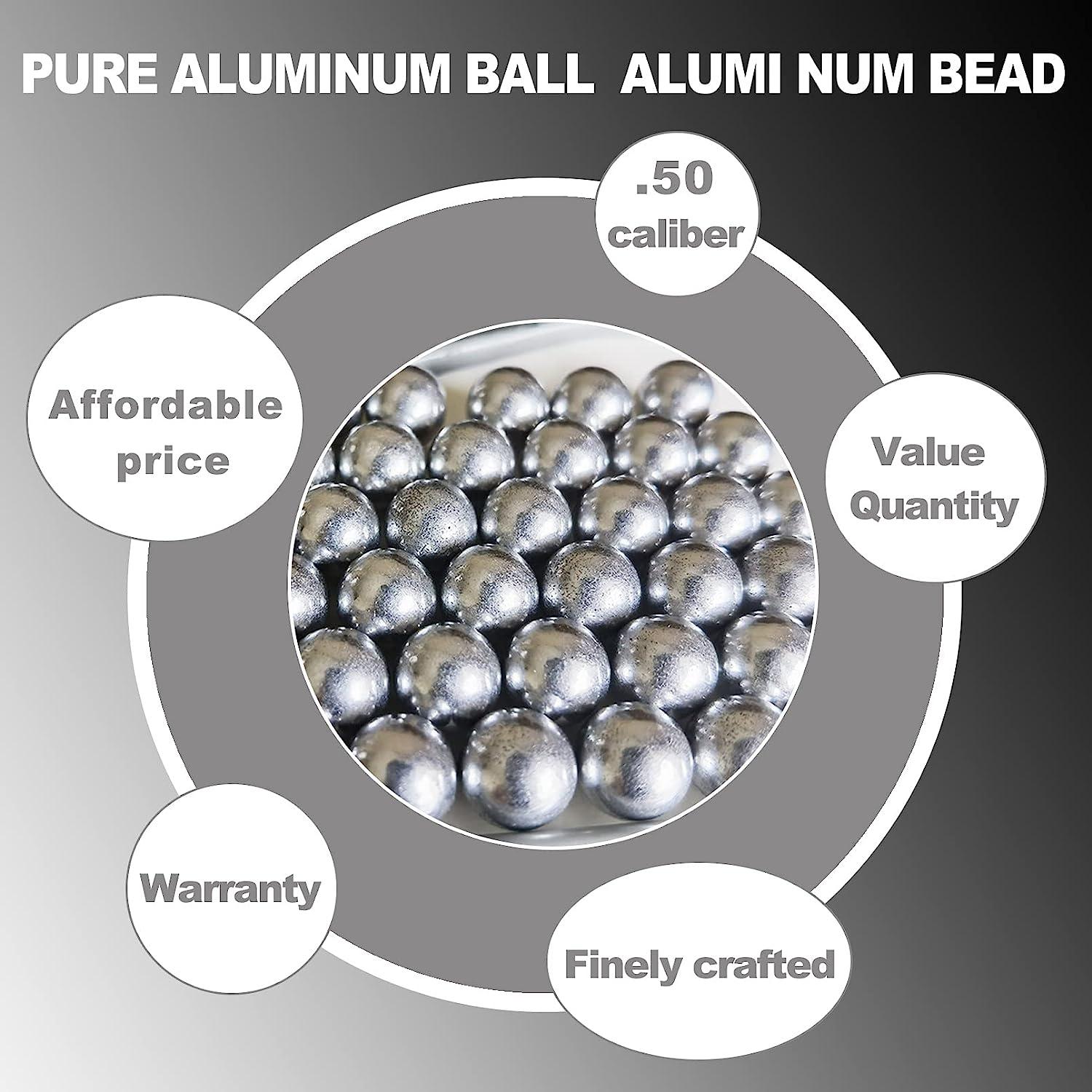 100X.50 Cal Paintballs Riot Balls,50 Caliber Solid Aluminum Paintballs