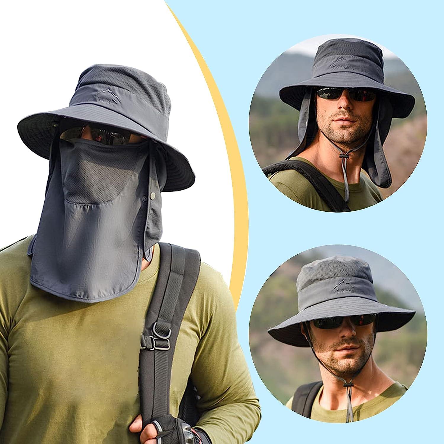Fishing Hat for Men & Women, Outdoor UV Sun Protection Wide Brim
