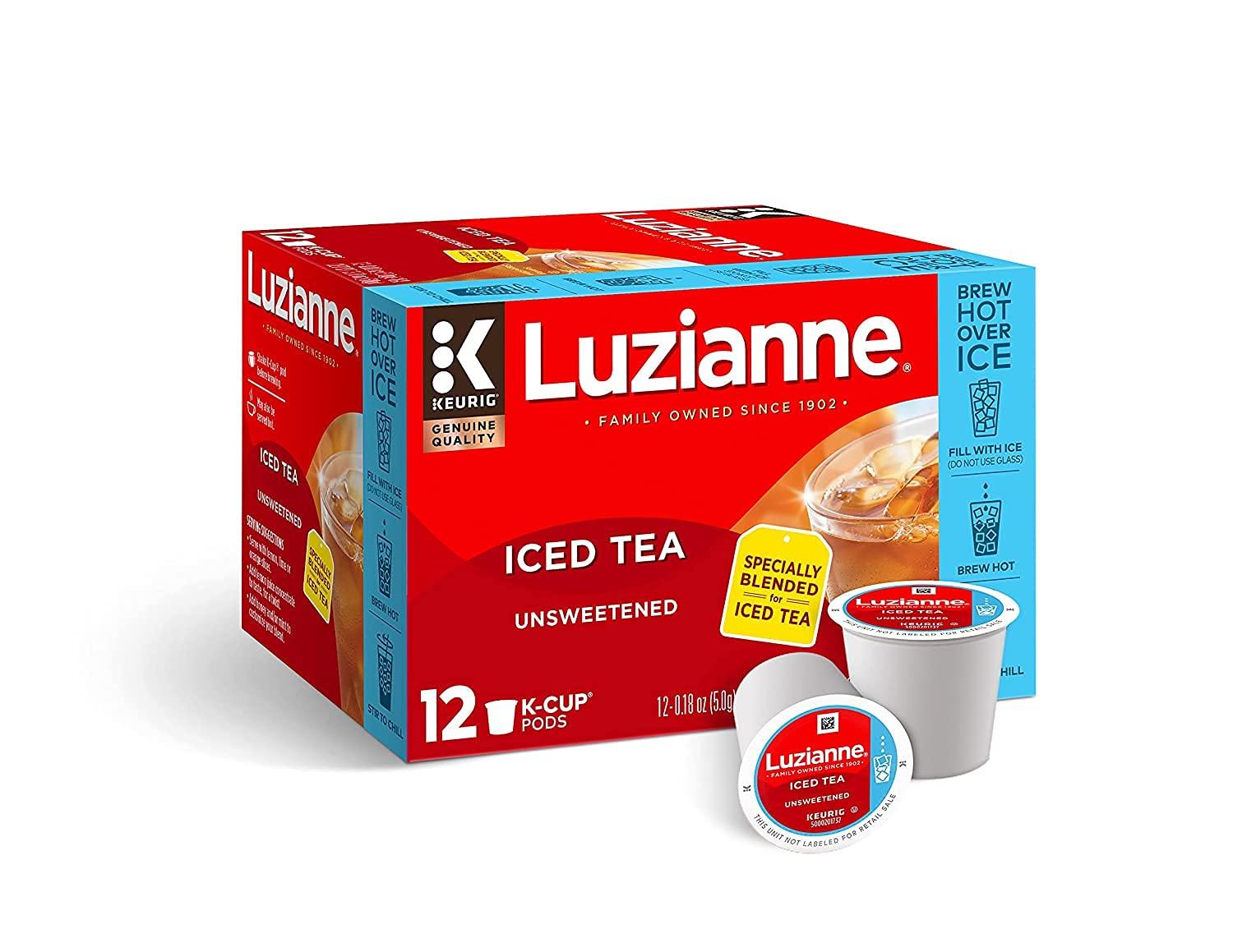 Luzianne Unsweetened Iced Tea KCup Pods 12 Count