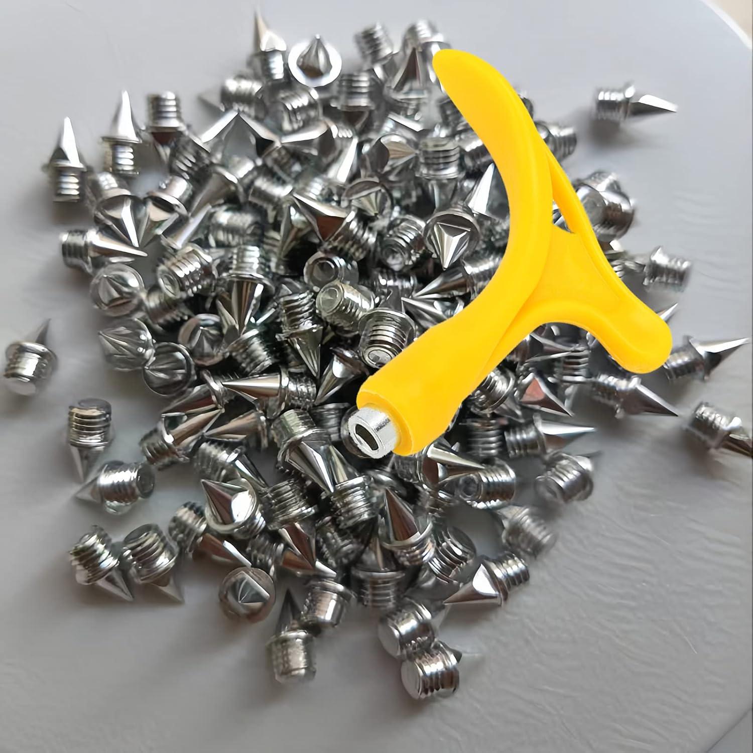 Wudqiji 50 Pack Spike Nails Replacement 7mm x 5mm for Track