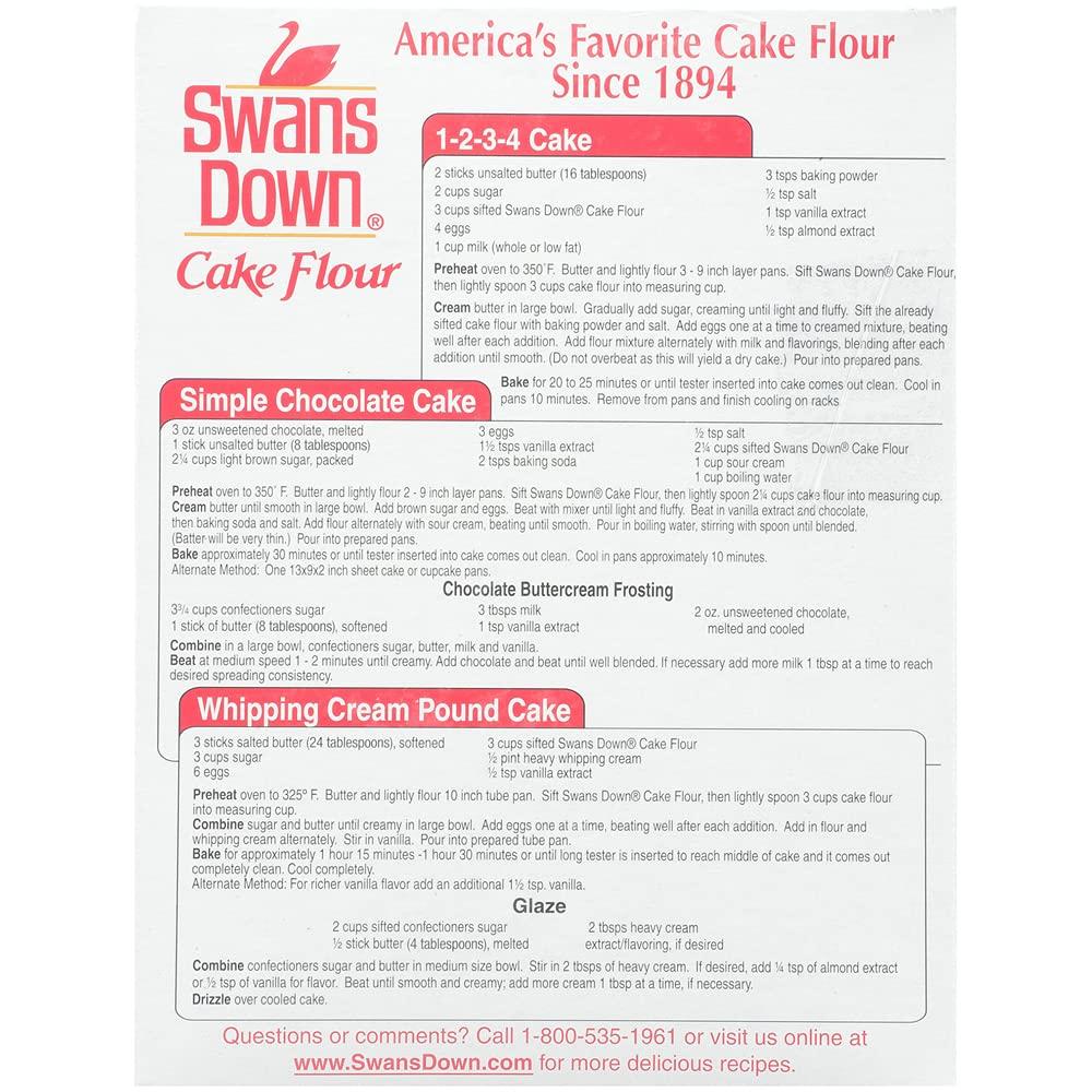 Swans Down Regular Cake Flour, Boxes, 2 Pound (Pack of 2)