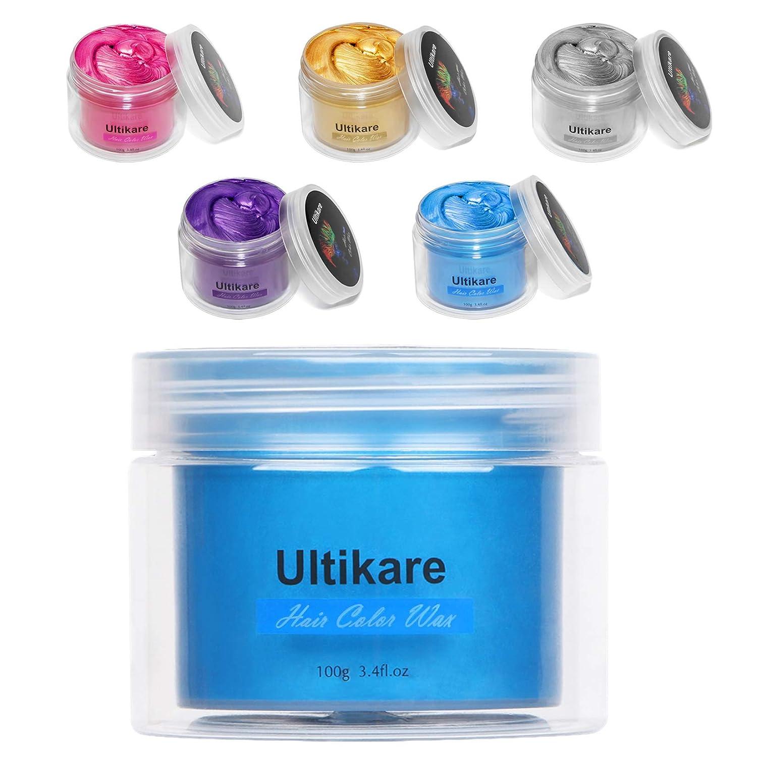 Temporary Hair Color for Kids Ultikare Blue Hair Dye Natural Styling Wax Color Instant Mud Cream