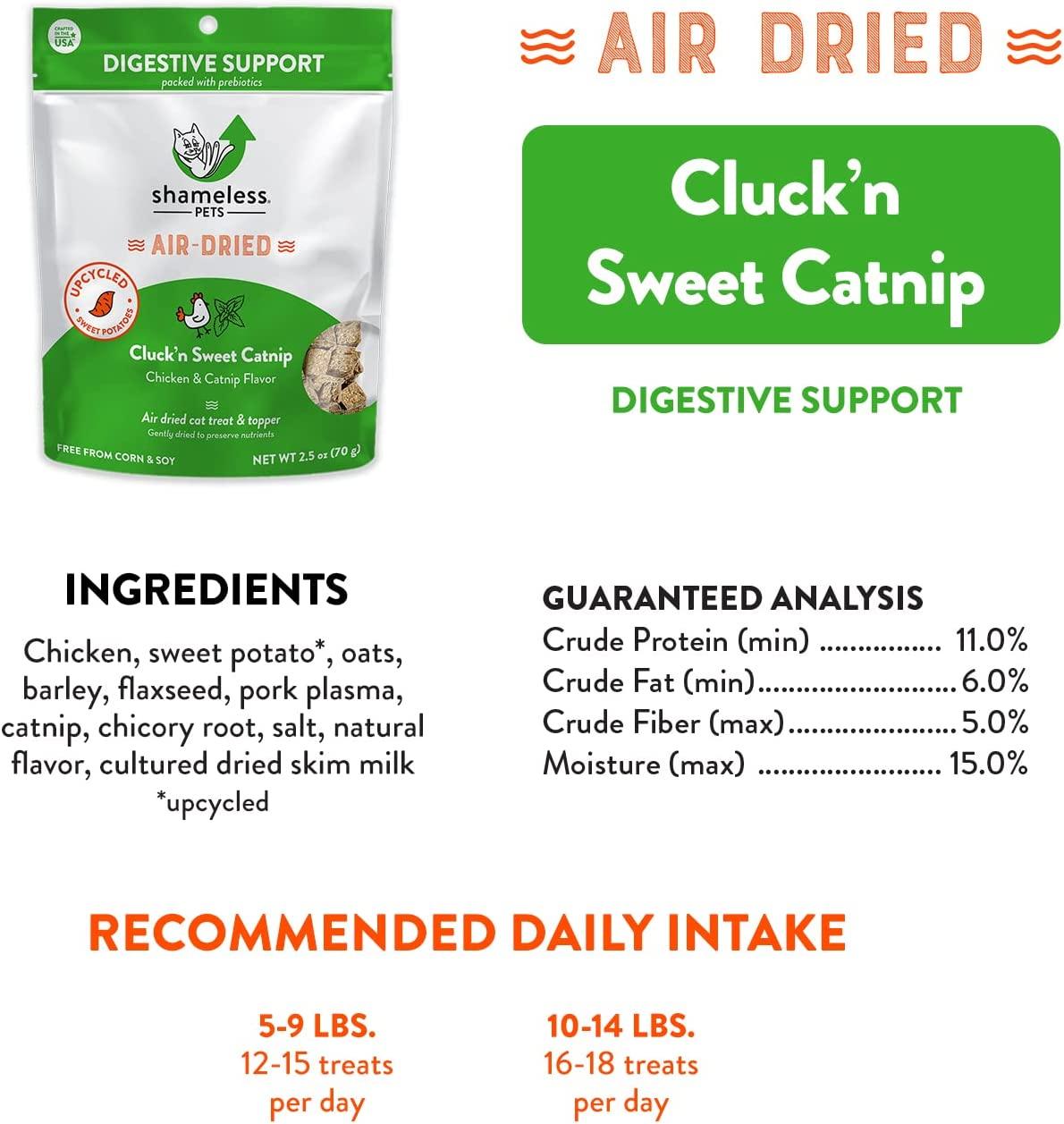 Shameless Pets Air Dried Raw Cat Food Topper & Treat All Natural