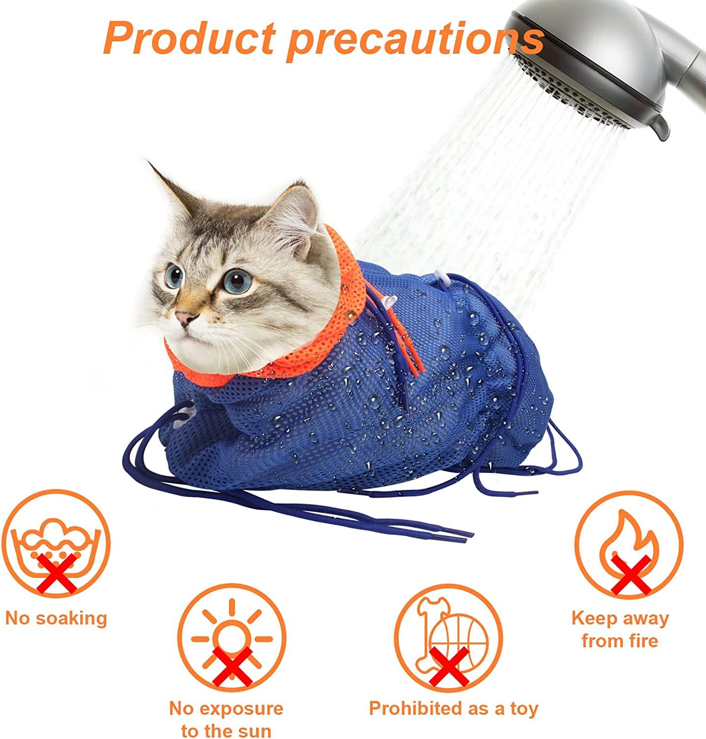 Mesh cat grooming bag shop