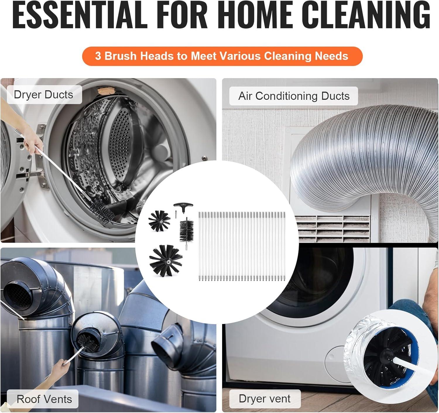 Cleaning Equipment Hvac And Dryer Vent Cleaning Air Duct 25 Foot