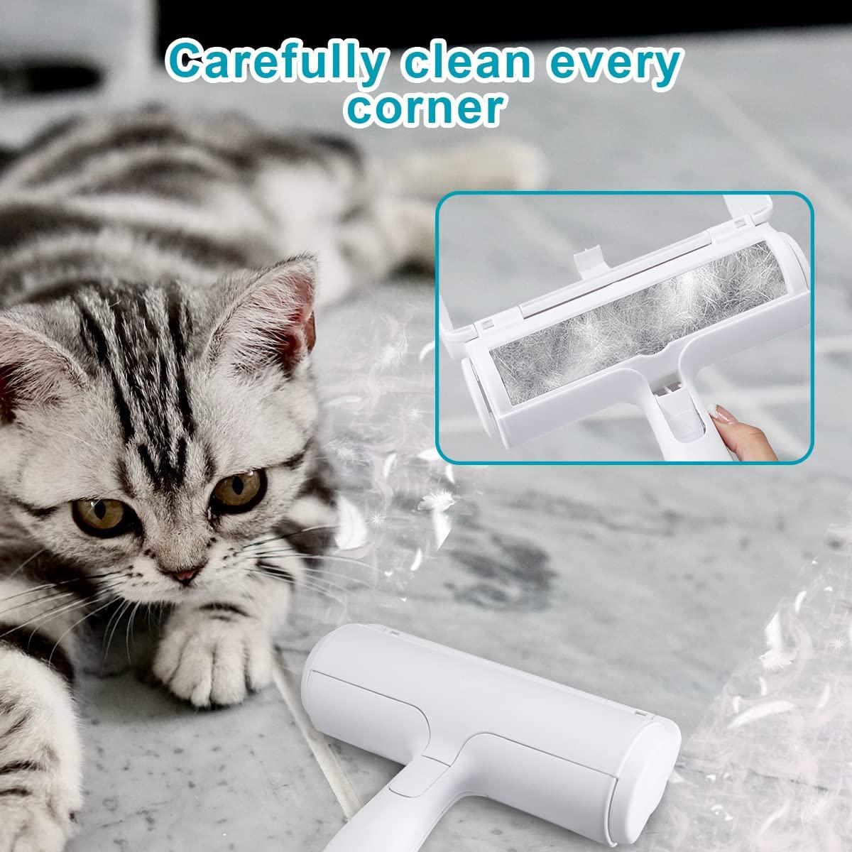  Reusable Roller Brush Pet Hair and Lint Remover, No Refills  Needed! : Health & Household