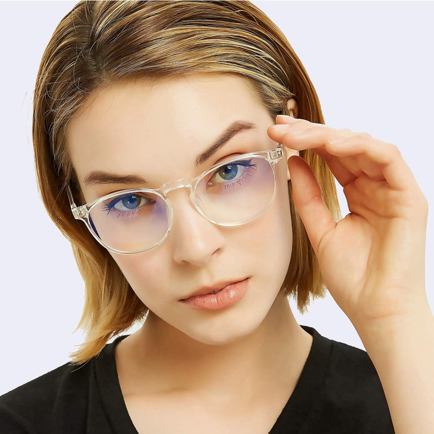 Топовые очки. Популярная в очках. Blue Light Glasses. Очки со светом. Защитные накладки на очки для зрения.