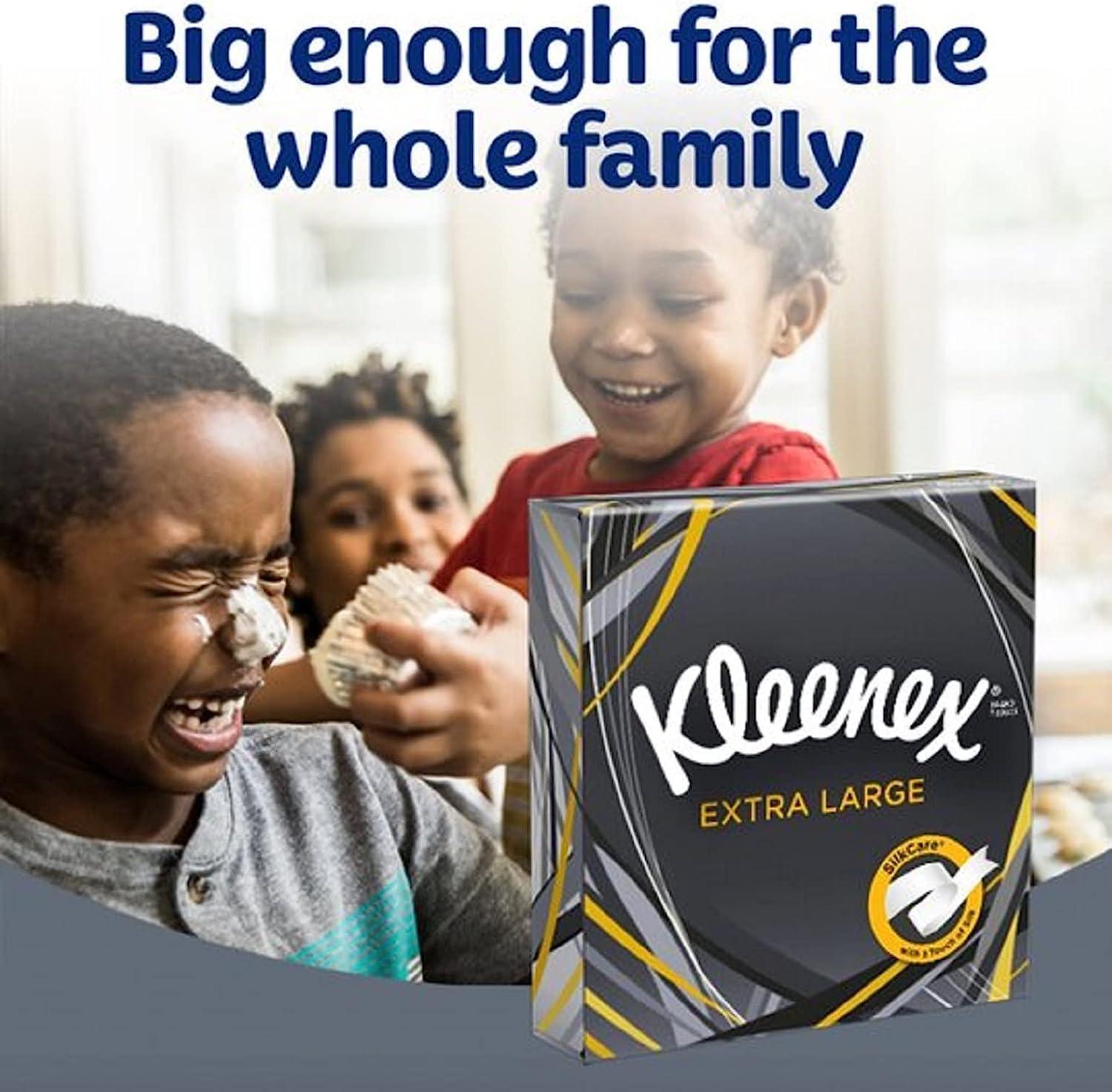 Tempo Fazzoletti Kleenex Fazzoletti Uomo Extra Large - 2 Veli, 90 Fogli Per Confezione, Confezione Da 6 Doppio Velo - Foto 9