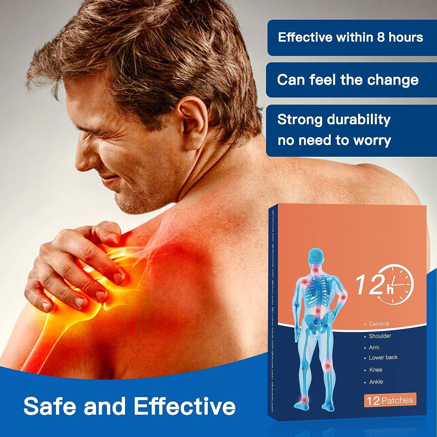 Maximum Strength Back Pain Patches 12 Hot Pain Relief Patches
