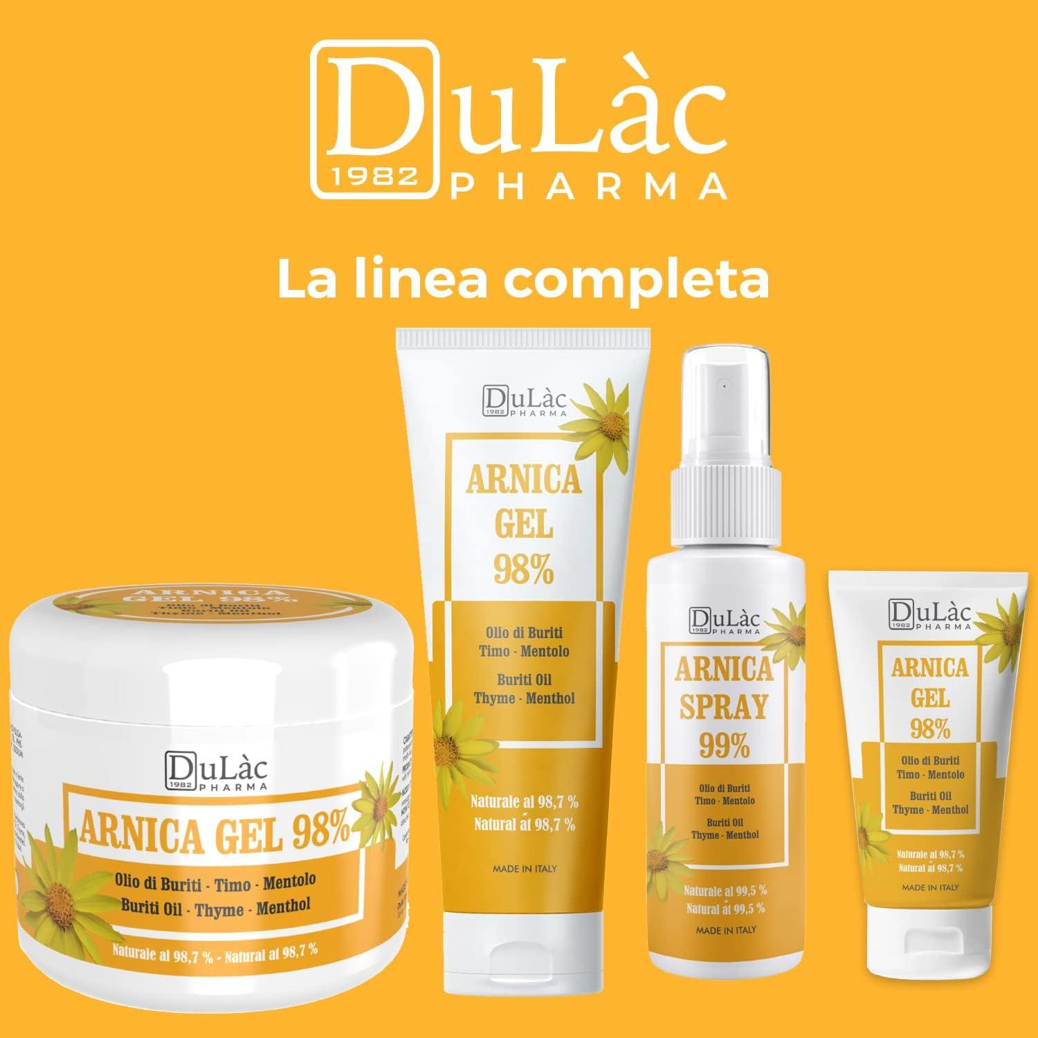 Dulàc Arnica Gel for Bruising and Swelling Maximum Strength (98%) 3.38 Fl  Oz for Muscle and Joint Relief, Cool Effect and Natural Formula