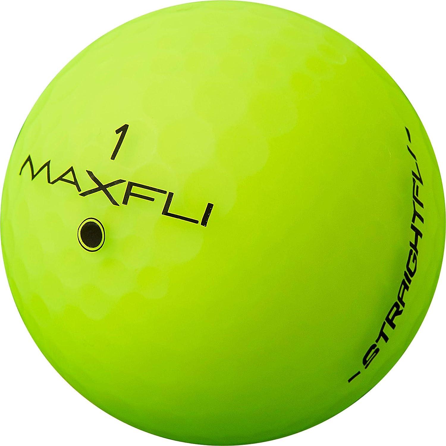 Maxfli StraightFli Matte Golf Balls Green 12 Pack Enhanced Accuracy