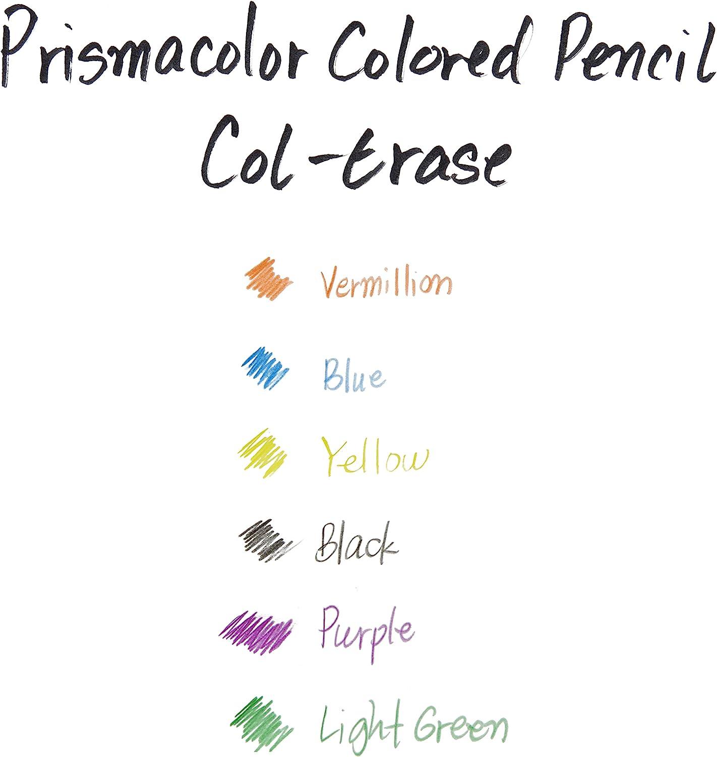 Prismacolor Col-Erase Erasable Colored Pencils, 12 Pack 12-count