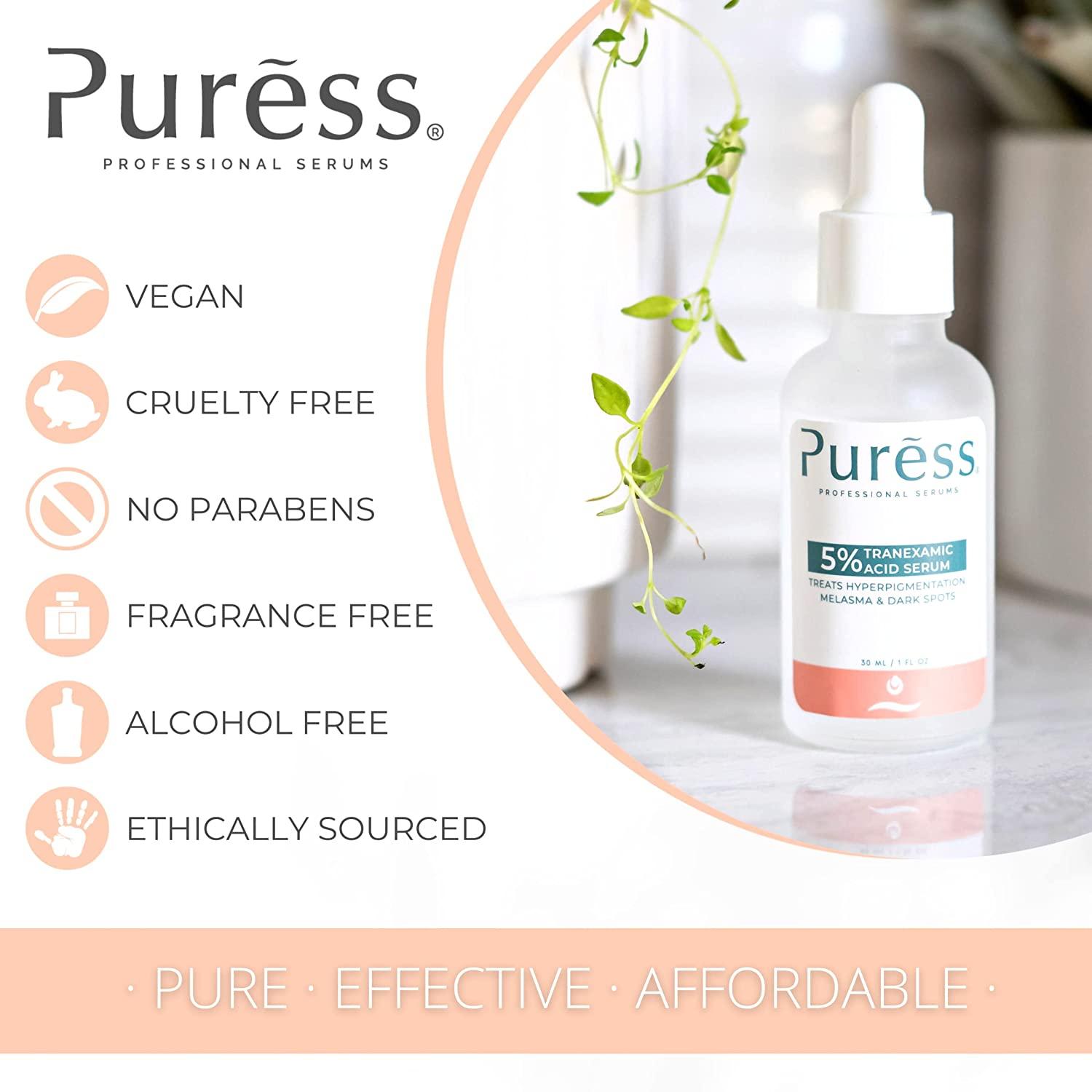 Puress 5 Tranexamic Acid Serum Hyperpigmentation Treatment with