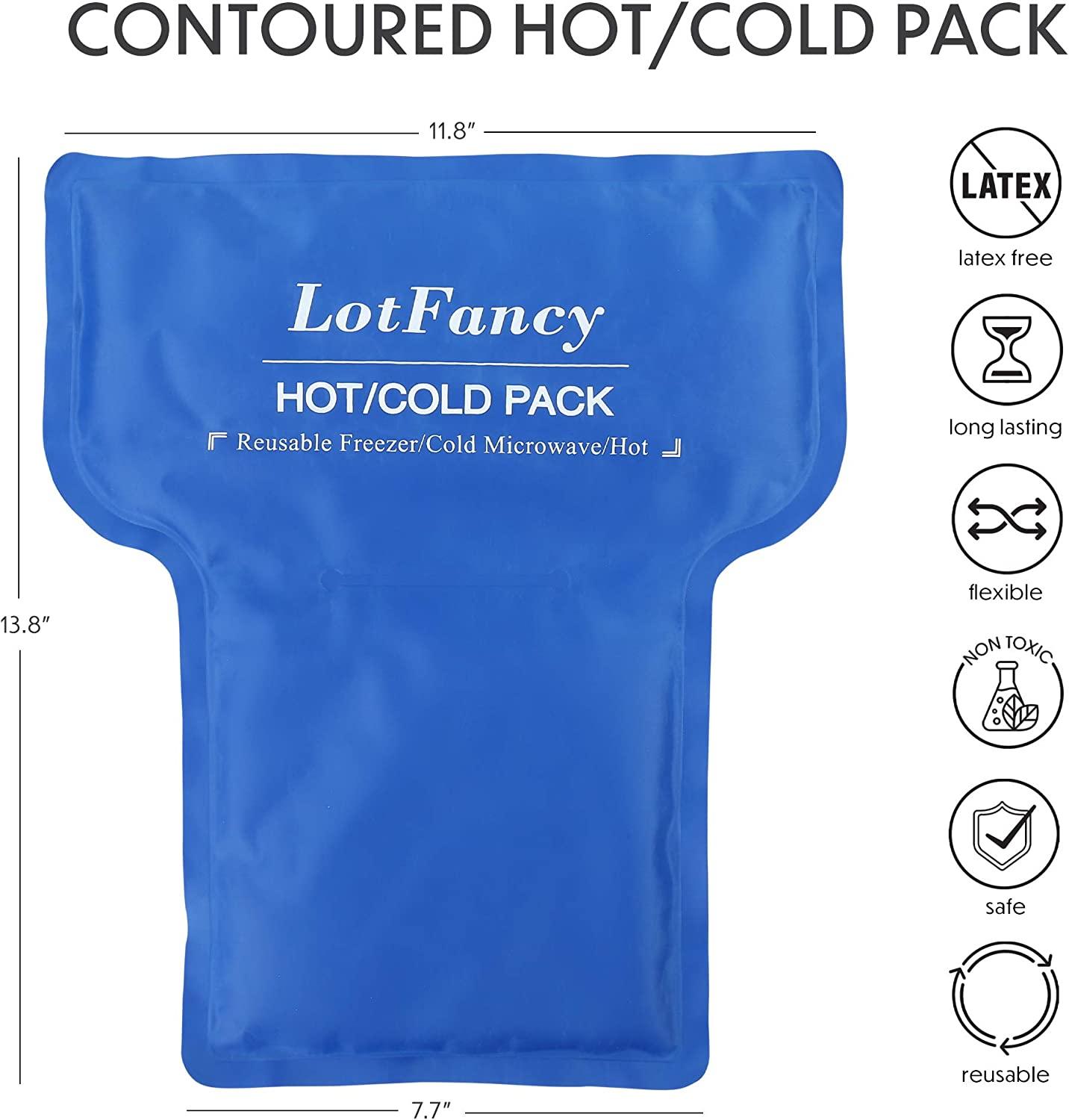 LotFancy Hip Brace with Hot Cold Pack, Gel Ice Pack Groin Wrap Support ...