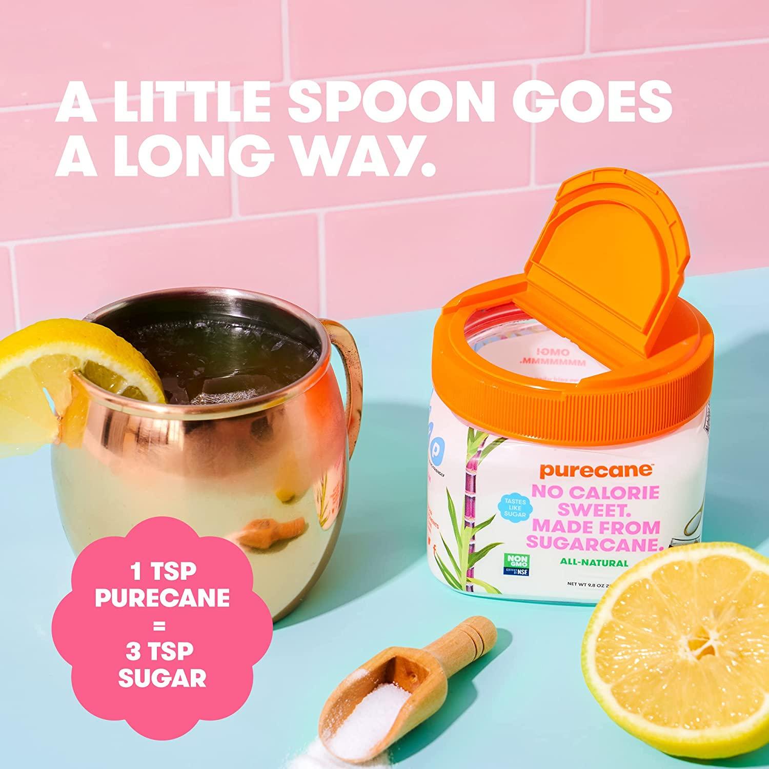 Purecane, Spoonable Family Canister, Zero Calorie Confectioners