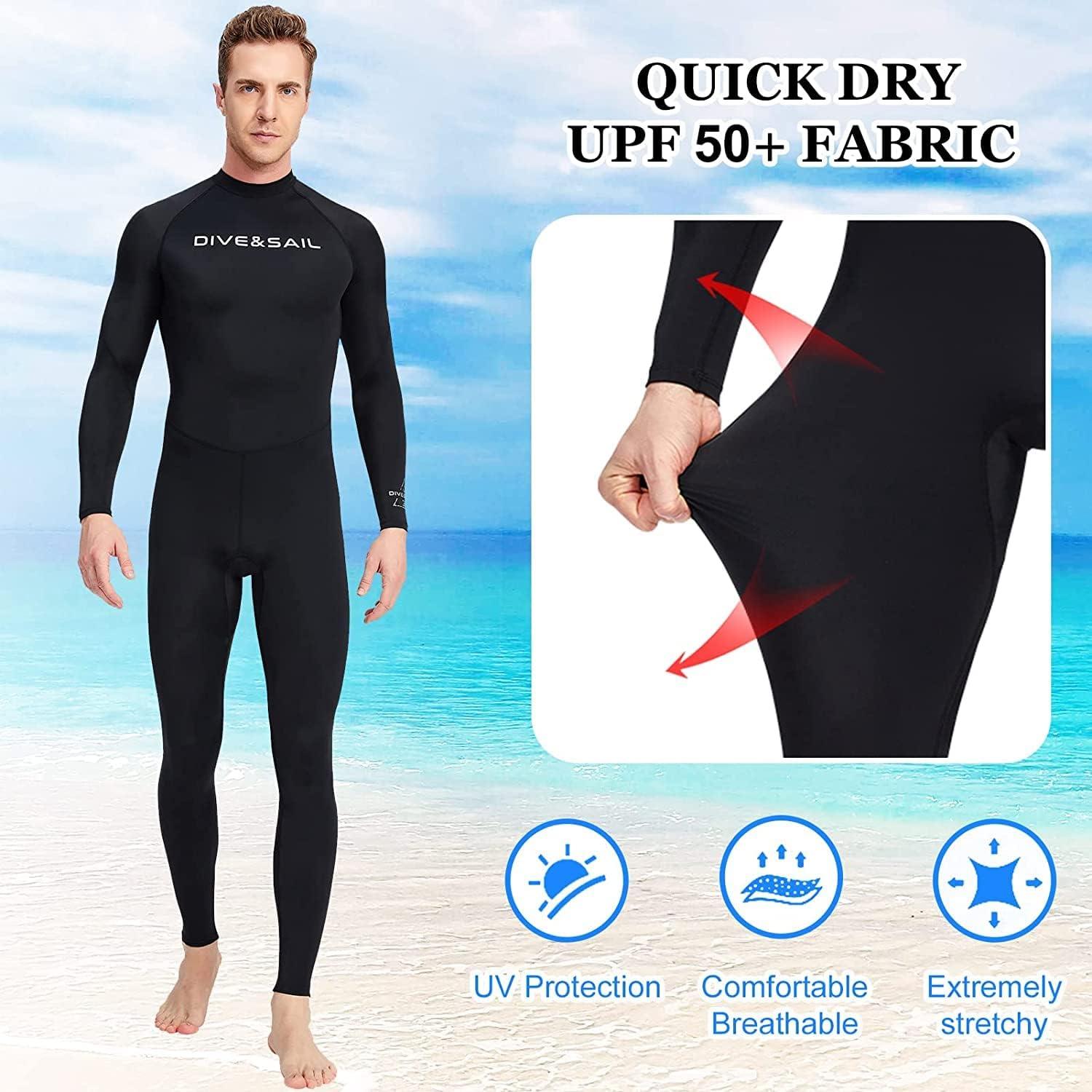 Dive Skins for Women Men Full Body Swimsuit Rash Guard Scuba Skin Thin
